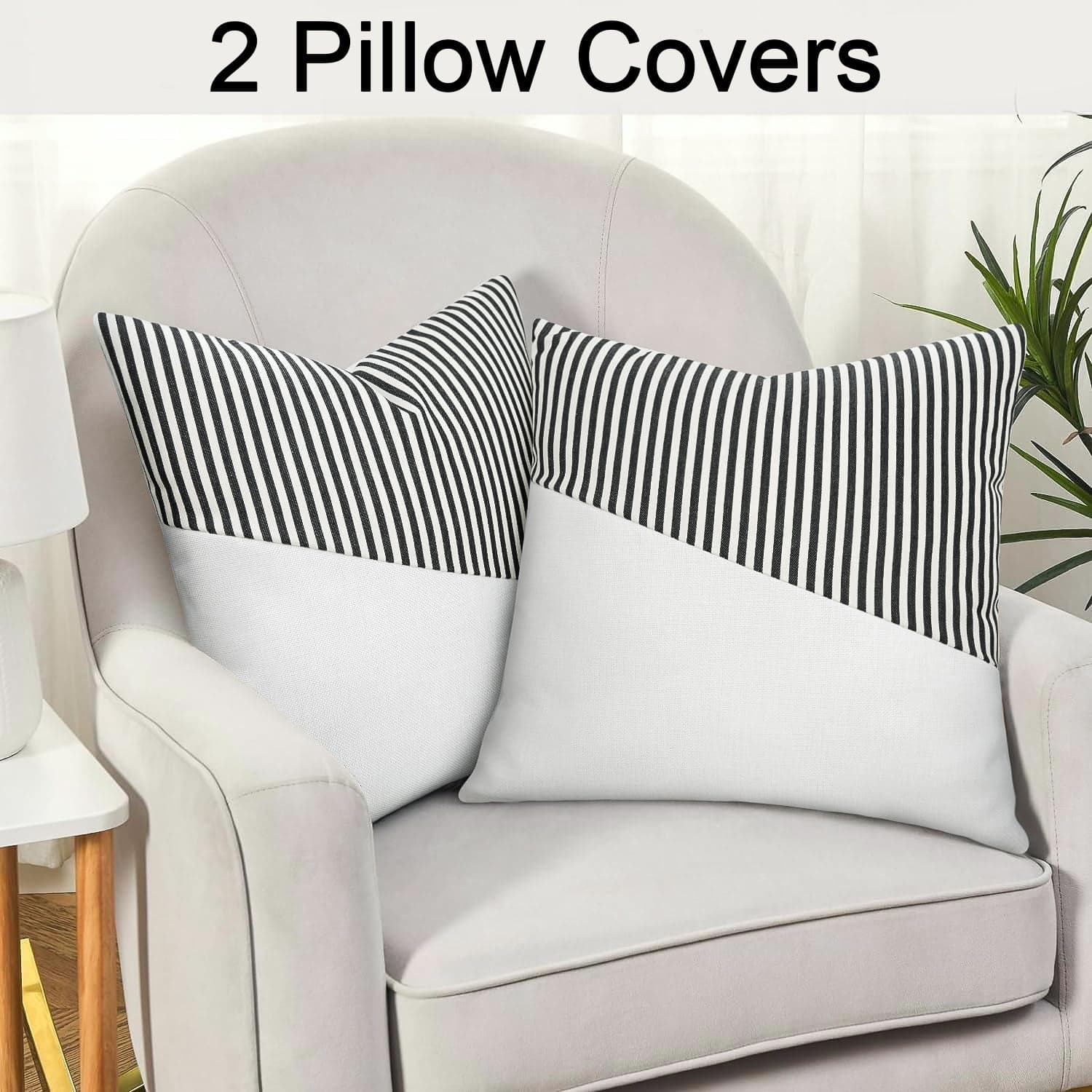 Decorative Pillow Covers Cushion Cases Soft Cotton (26 — 26 Inch / 1 Pair / 2 Pc) thumbnail 3
