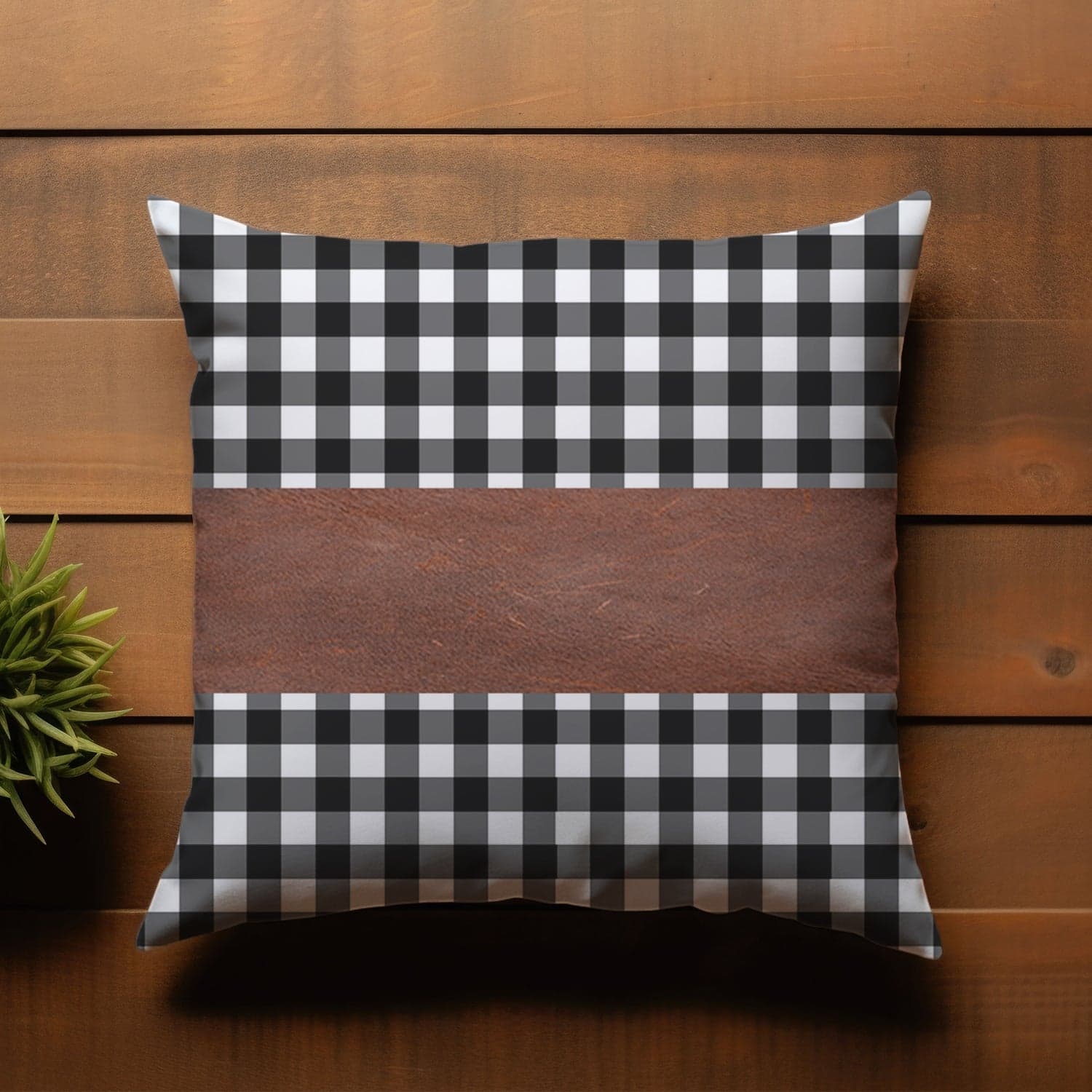 Pillow Covers, Leather & Cotton Cushion Covers (17 — 17 Inch / 1 Pair / 2 Pc) thumbnail 4