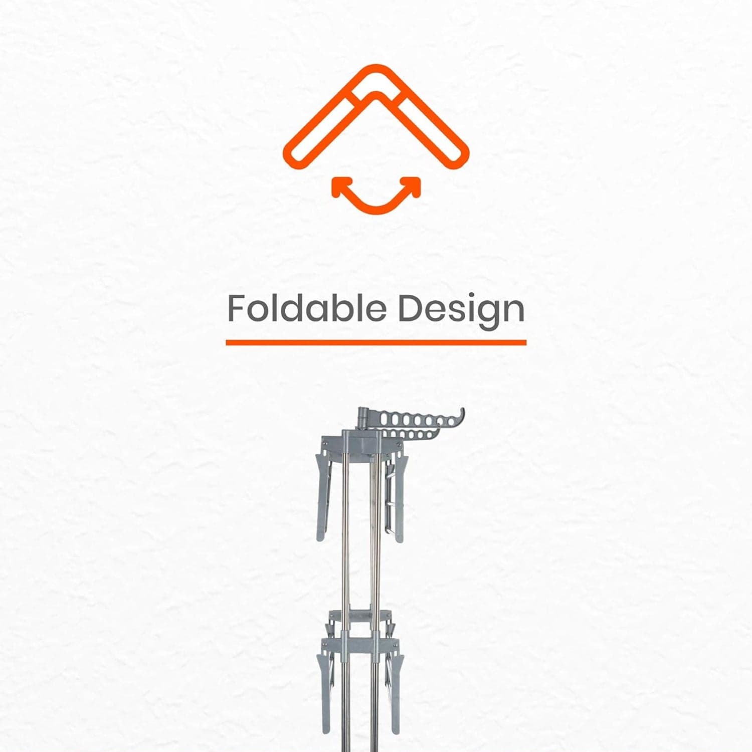 Premium Heavy Duty Stainless Steel 3 Layer Foldable Cloth Drying Stand (1 Set / With Color Box) thumbnail 5