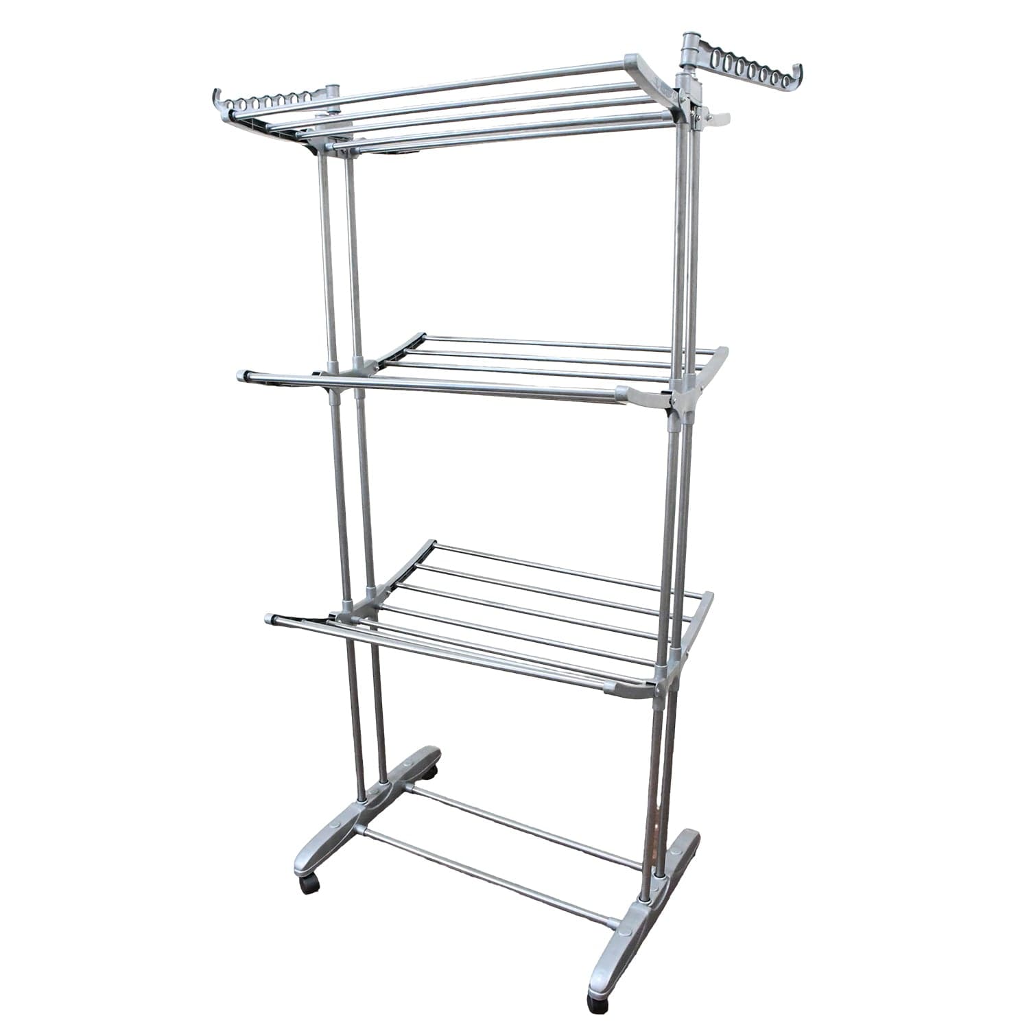 Premium Heavy Duty Stainless Steel 3 Layer Foldable Cloth Drying Stand (1 Set / With Color Box) thumbnail 7