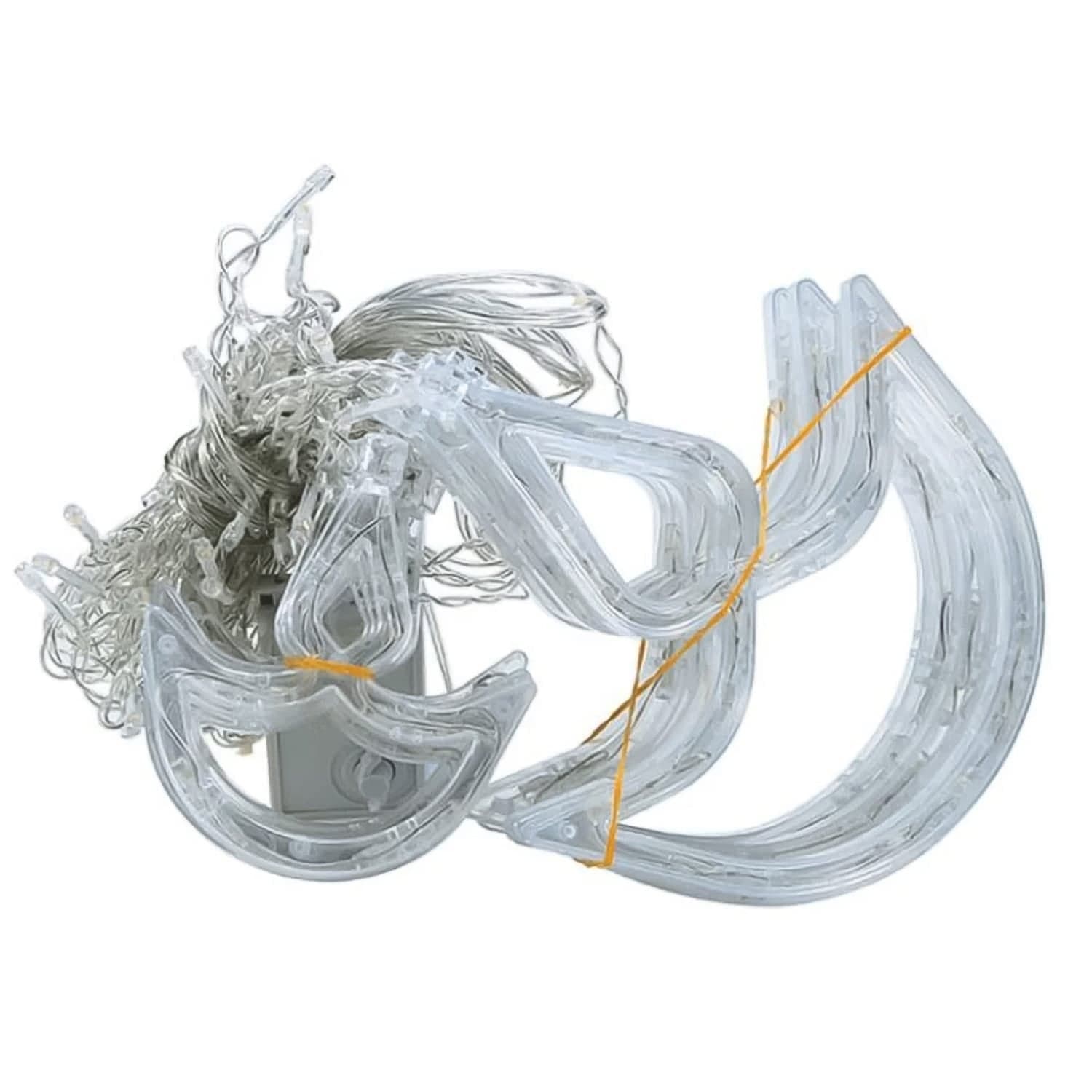 12 Diya Curtain String Lights, Window Curtain Lights With 8 Flashing Modes Decoration Light (White Color) thumbnail 4