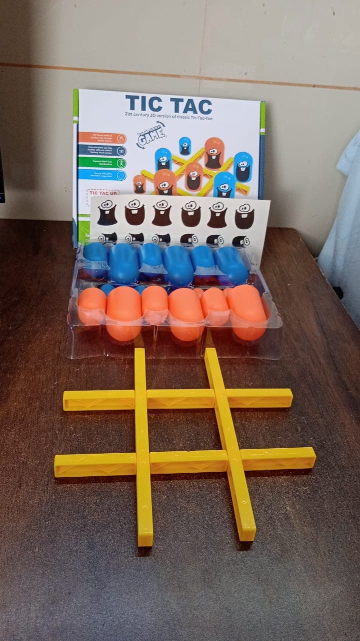 Tic-Tac-Toe Game, Gobble Game, Board Game Indoor (1 Set) thumbnail 9