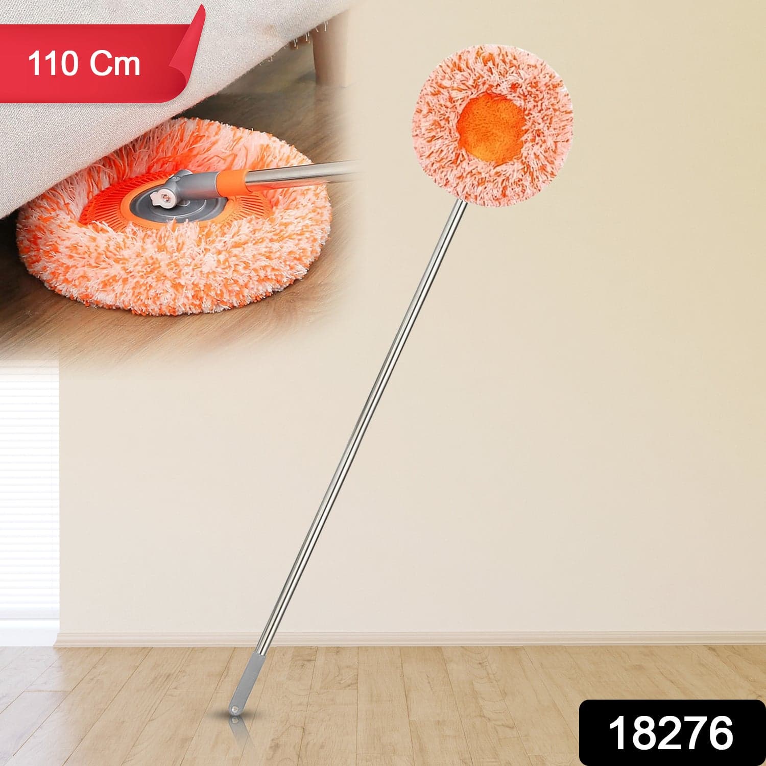 Mop Cleaning Mop Rotatable Spin Mop (110 CM / 1 Pc) thumbnail 2