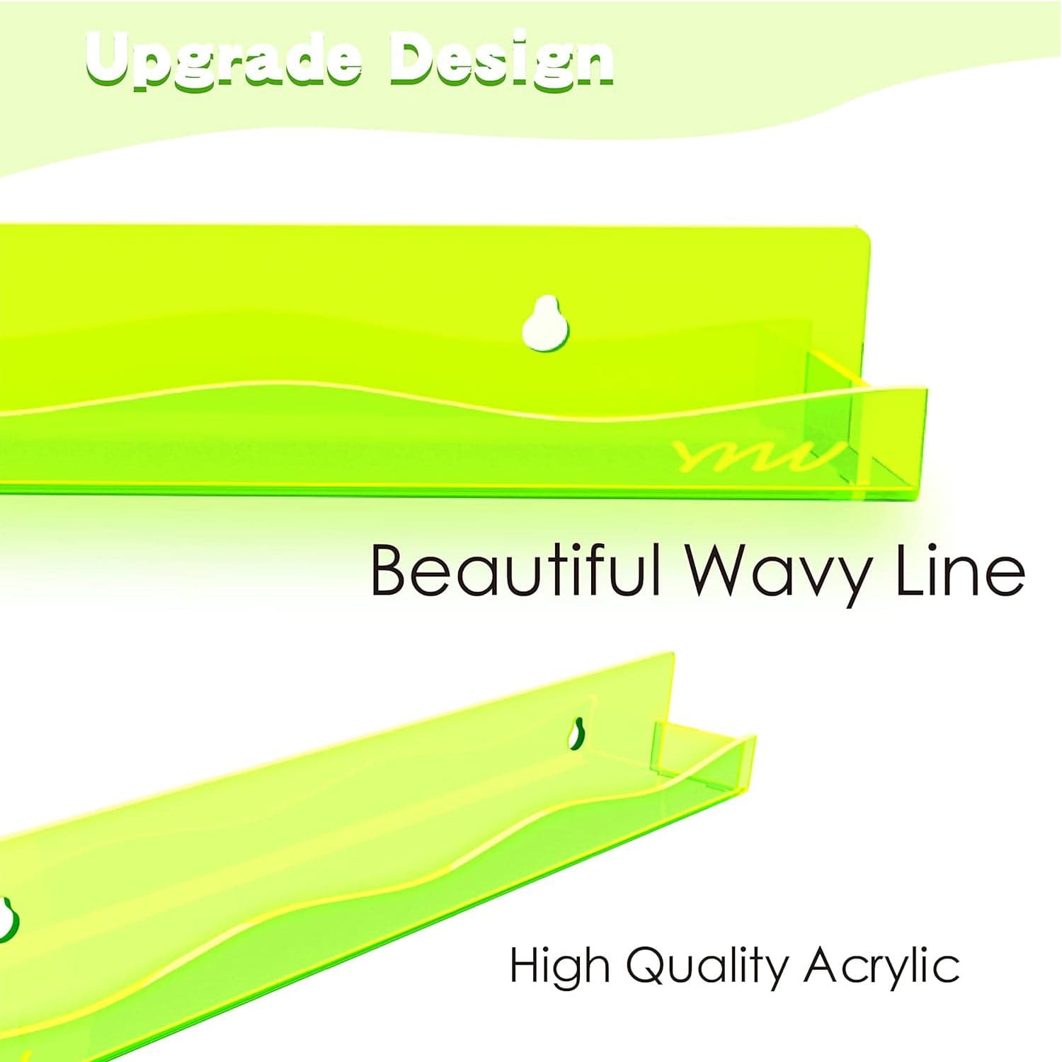 Acrylic Floating Shelves Wall Mounted Shelves (1 Pc / 38 Cm Long) thumbnail 4