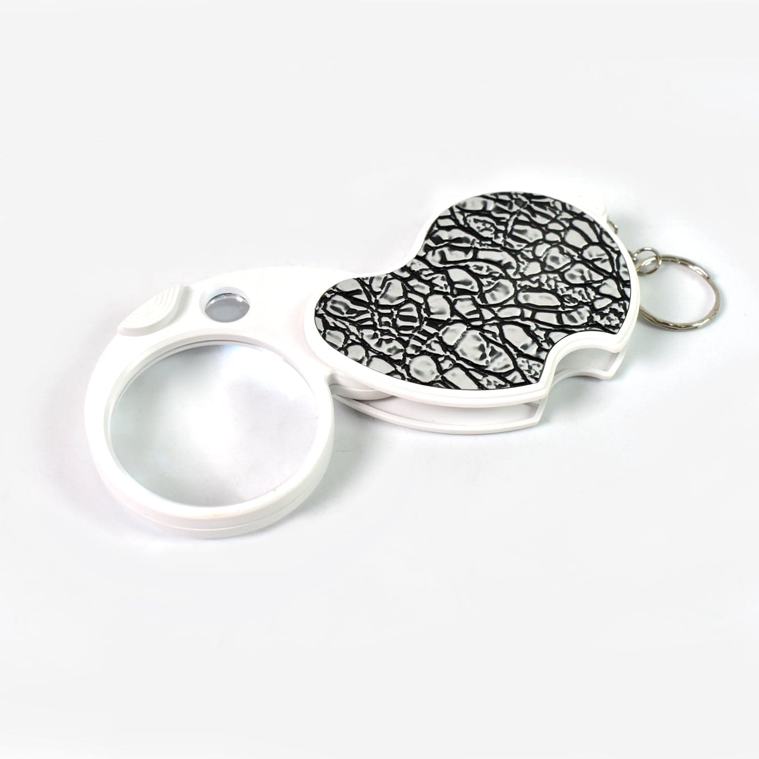 Double-Magnification Led Magnifiers Light Folding Keychain magnifier(1 Pc / Mix Color) thumbnail 5