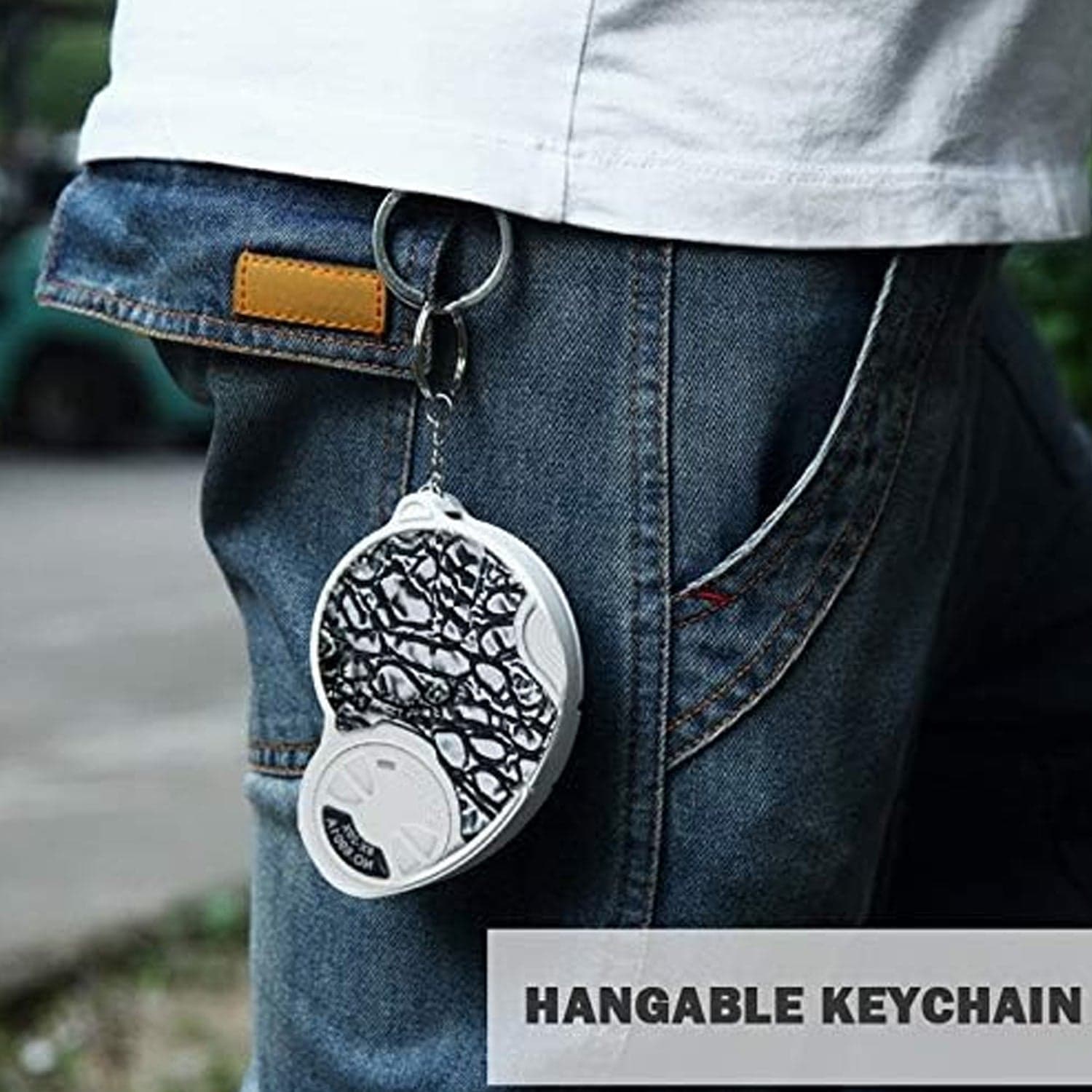 Double-Magnification Led Magnifiers Light Folding Keychain magnifier(1 Pc / Mix Color) thumbnail 6
