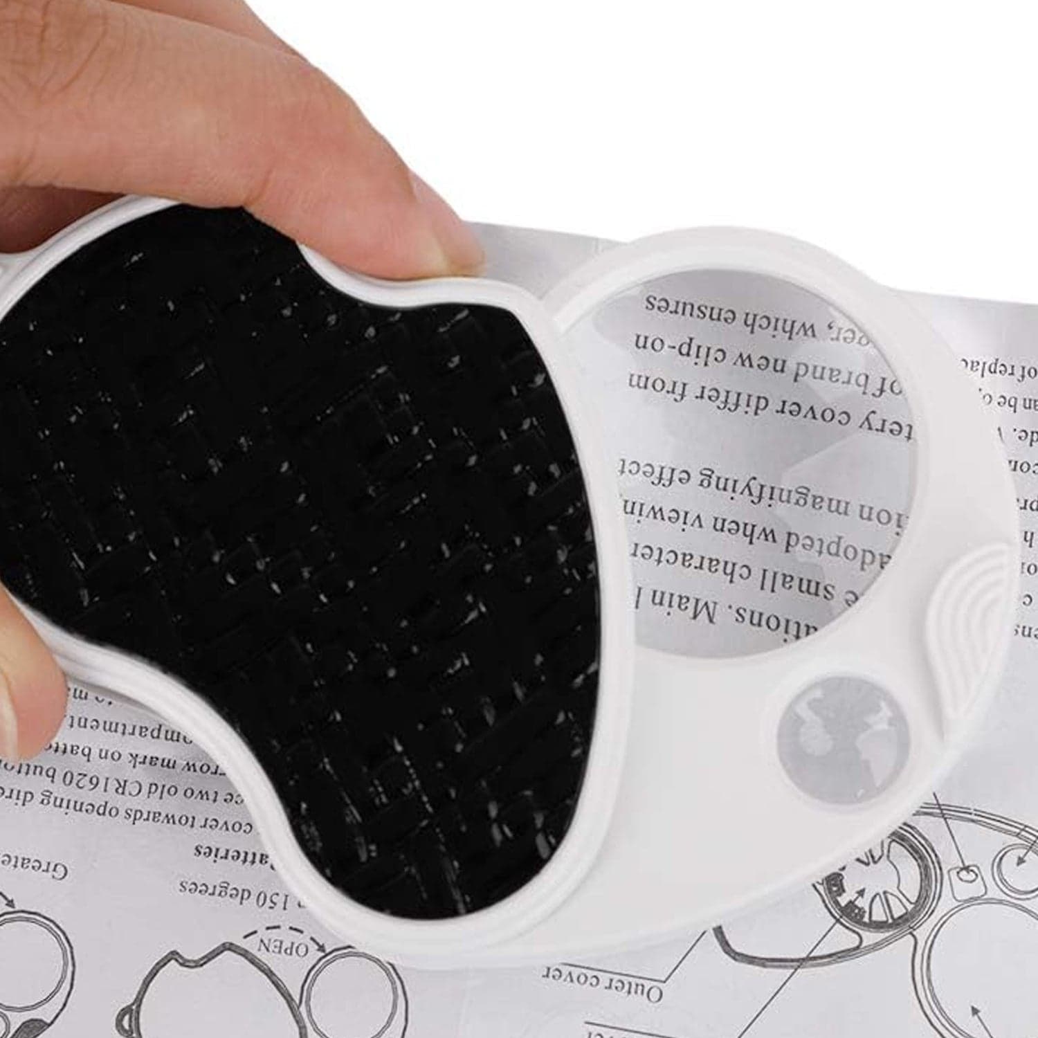 Double-Magnification Led Magnifiers Light Folding Keychain magnifier(1 Pc / Mix Color) thumbnail 9