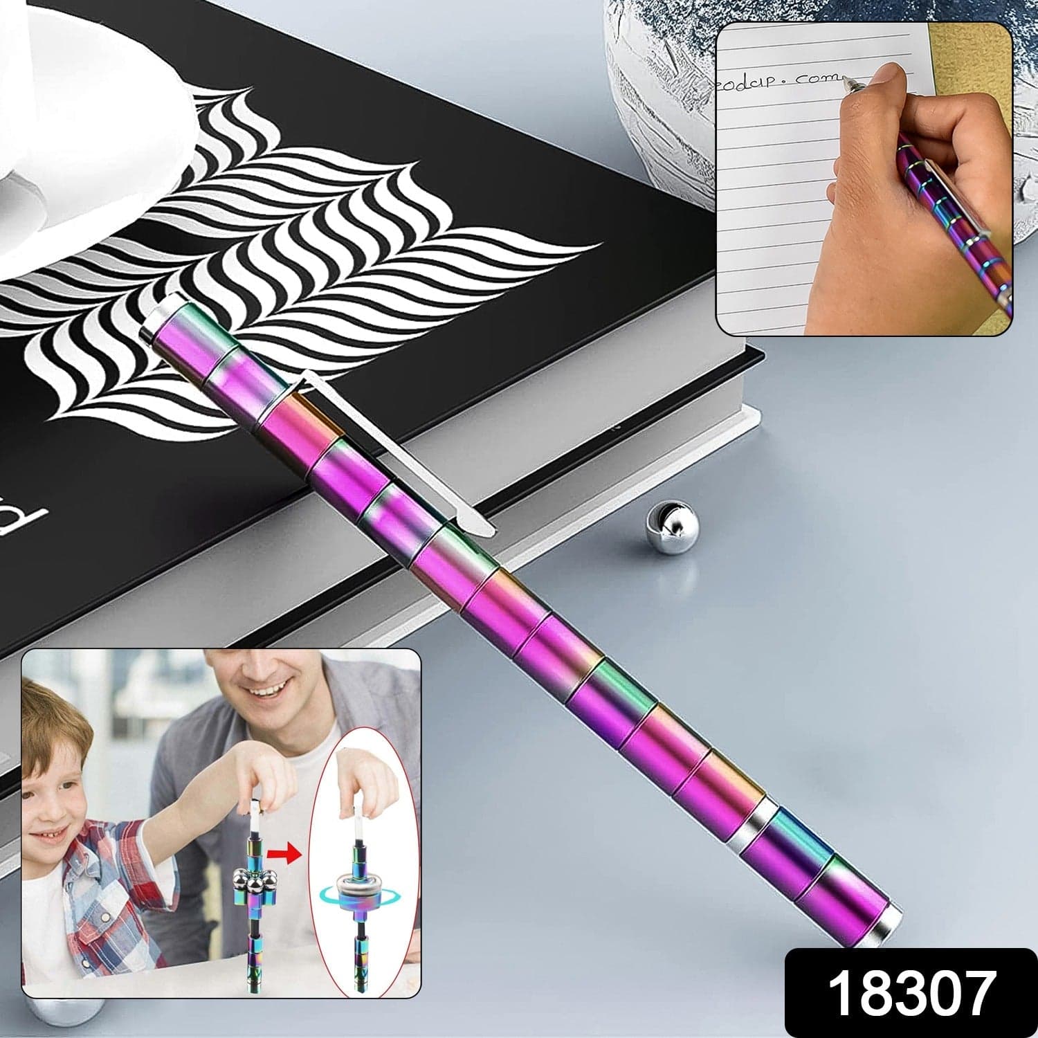 Multifunction Writing Magnetic Metal Pen, Office Magnet Pen (1 Pc) thumbnail 2