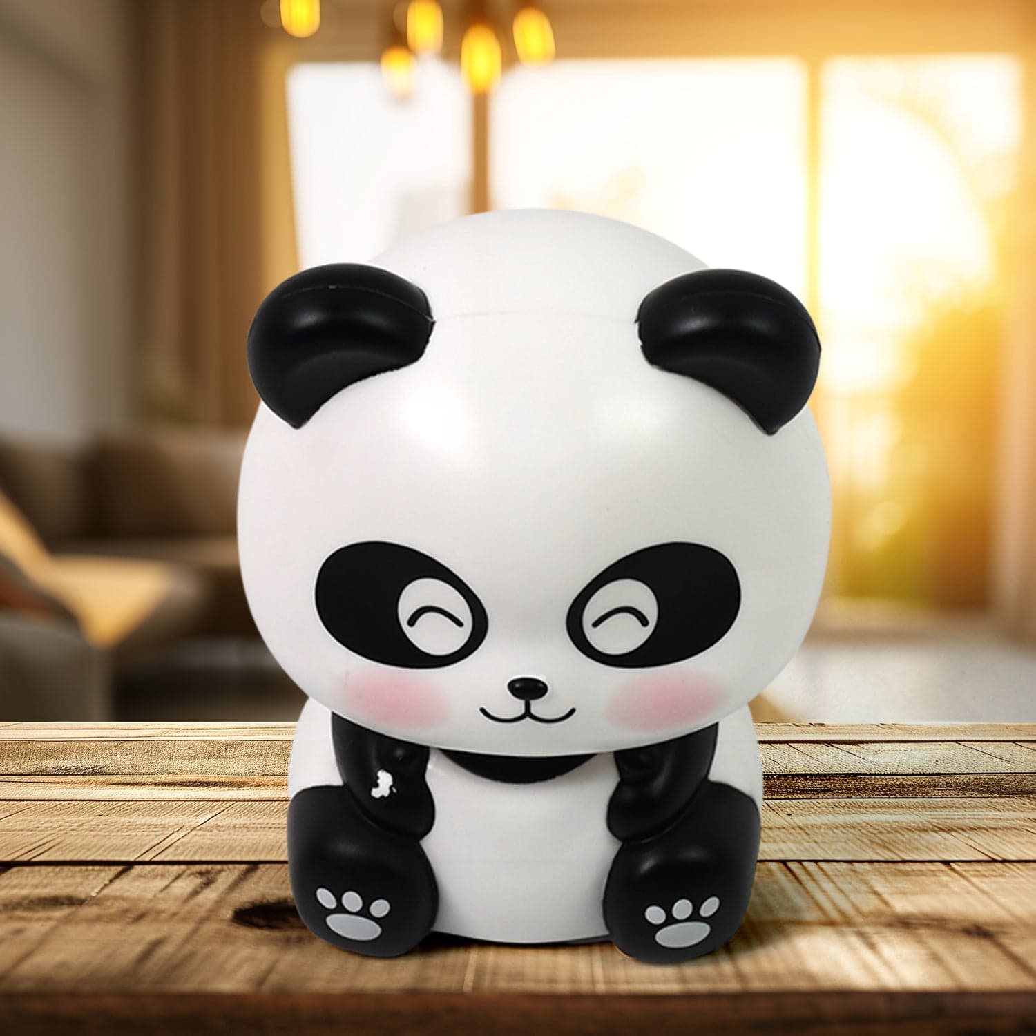 Solar Powered Moving Panda Car Dashboard Decoration of 1 Pc thumbnail 4