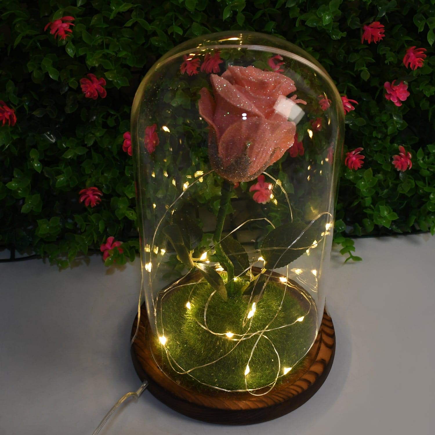 Glass Flower with Led Light Great Gift (1 Set) thumbnail 7