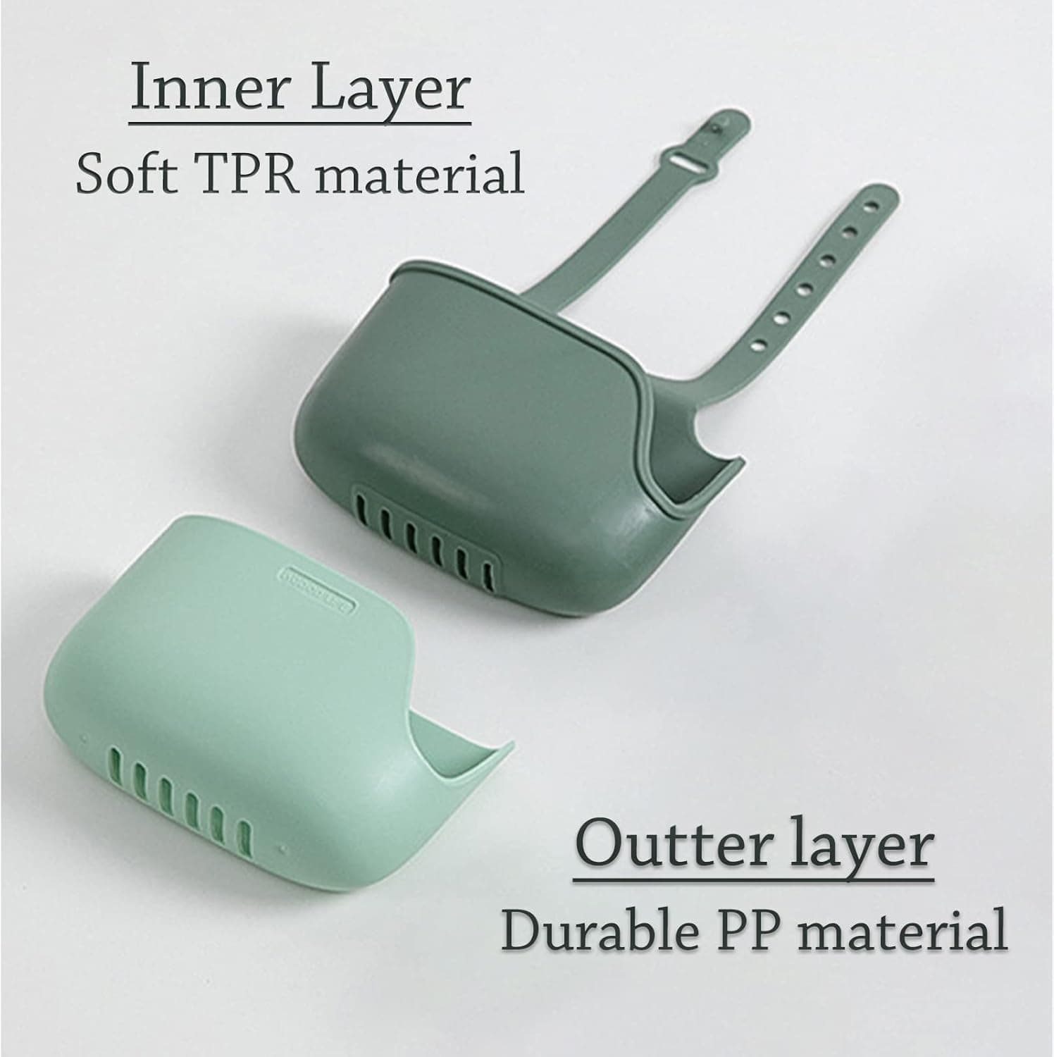 Plastic Kitchen Sponge Holder, Sink Drain Rack Sink Organizer Sink Drain Hanging Bag For Kitchen (1 Pc) thumbnail 4