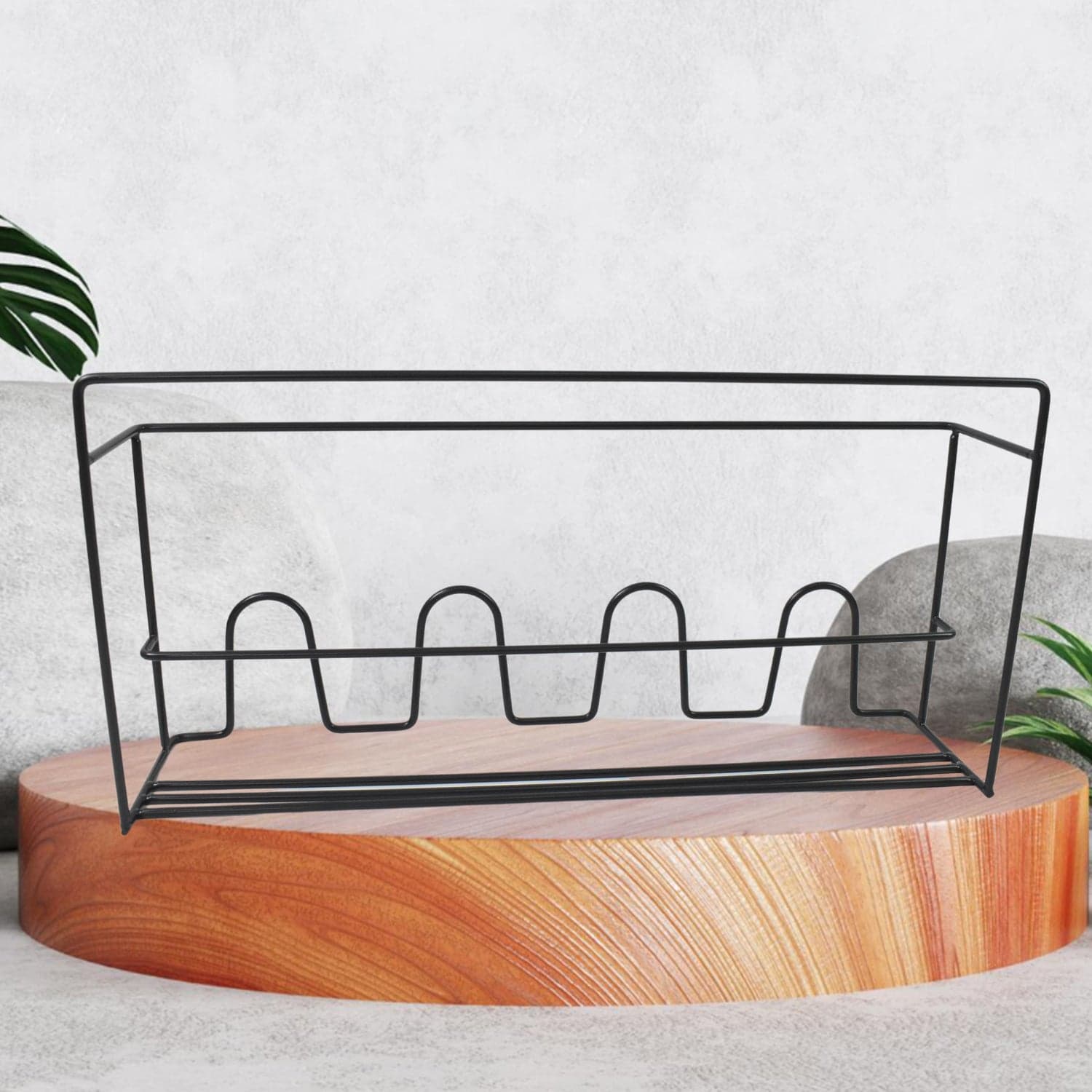Metal Self Adhesive Multipurpose Kitchen Accessories Organizer Rack Wall (1 Pc) thumbnail 6