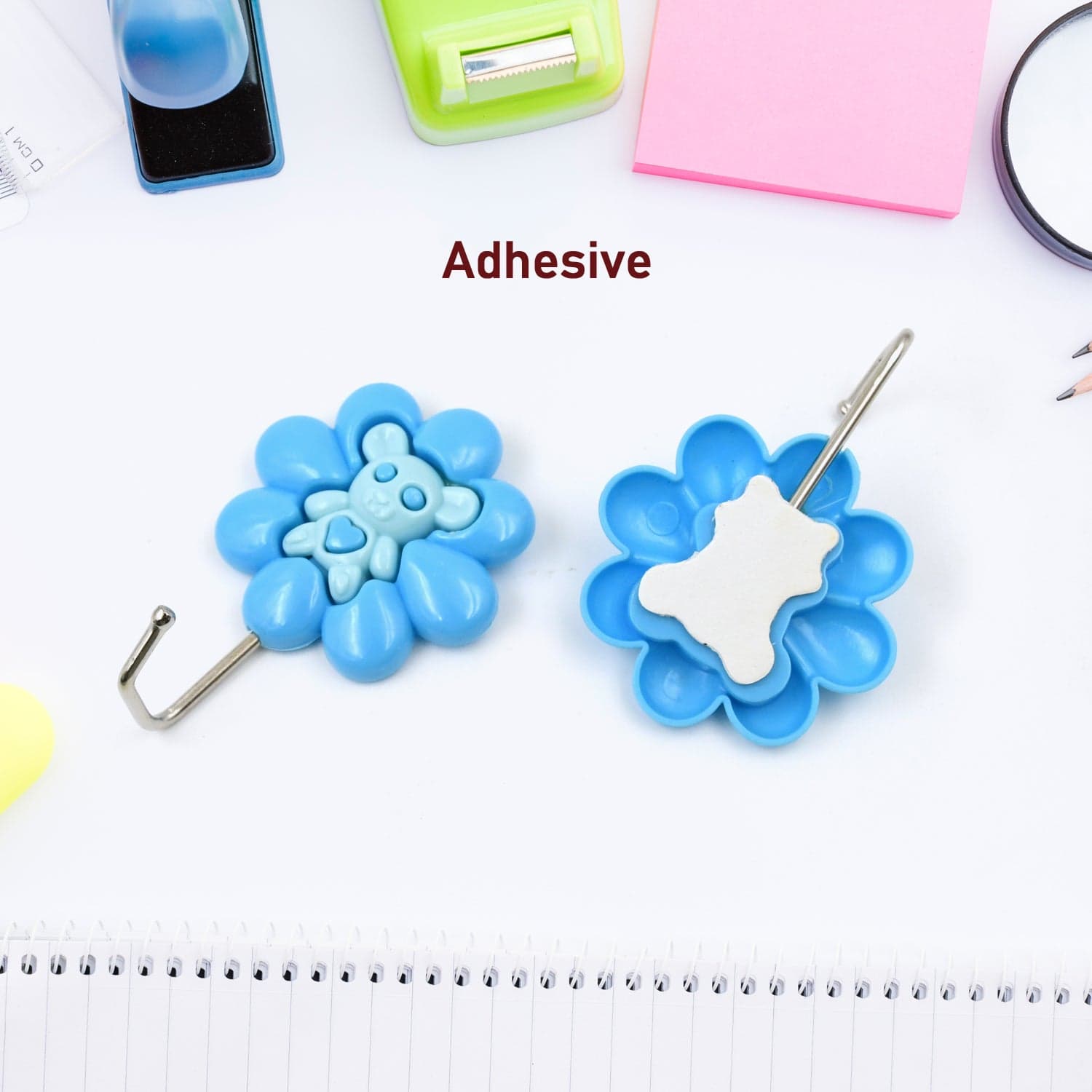 Multipurpose Self-Adhesive hooks (2 Pc Set / Mix Design) thumbnail 3
