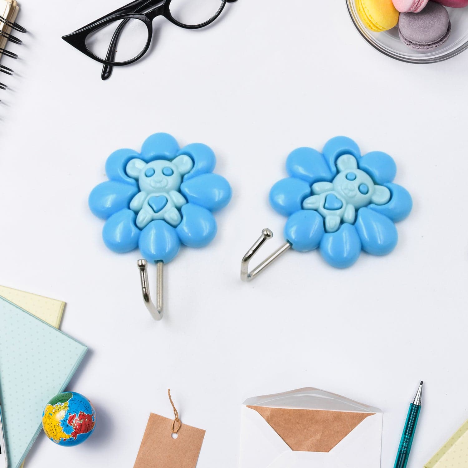 Multipurpose Self-Adhesive hooks (2 Pc Set / Mix Design) thumbnail 4