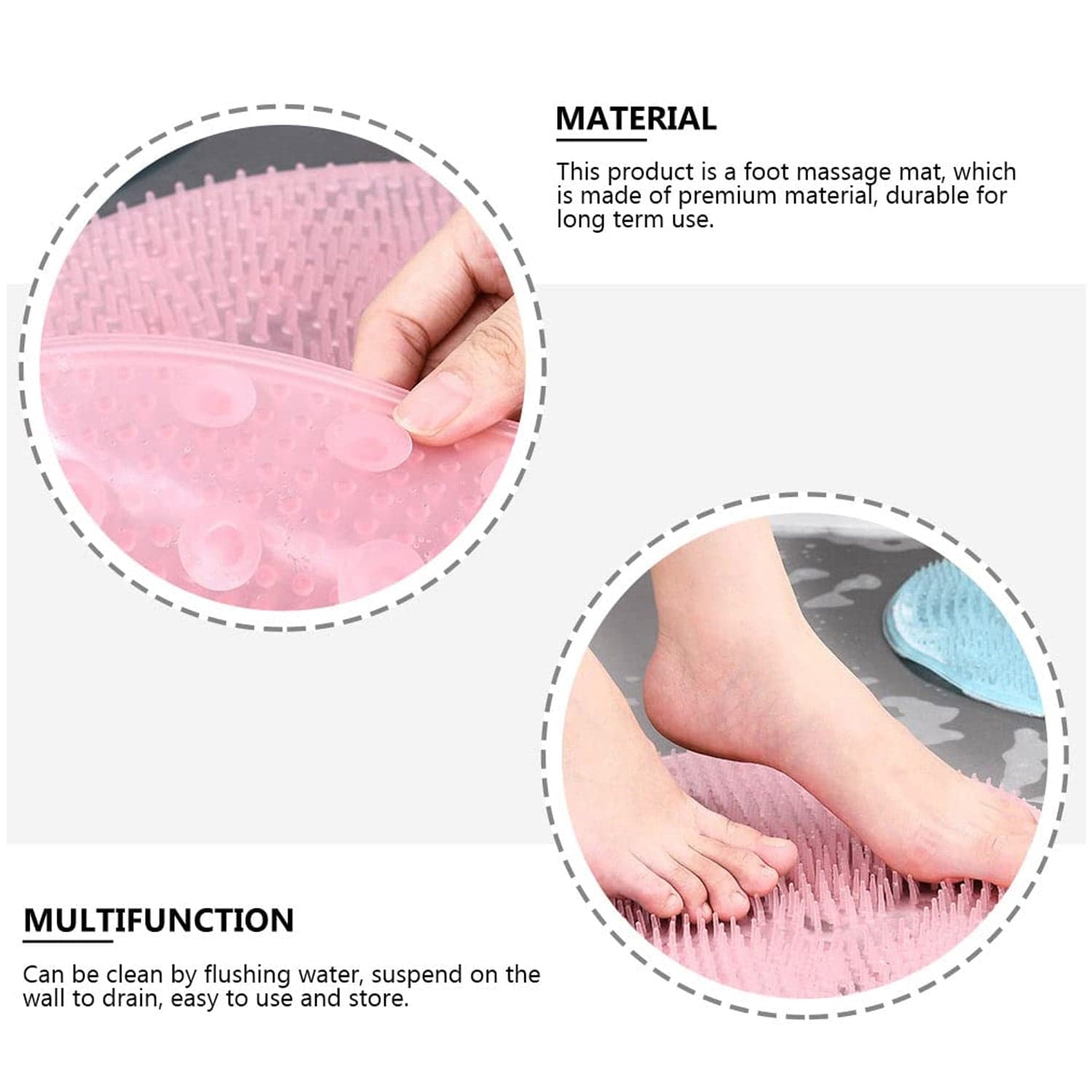 Round Shape Foot Rubbing / Bath Massager (30—30 CM / 1 Pc) thumbnail 6