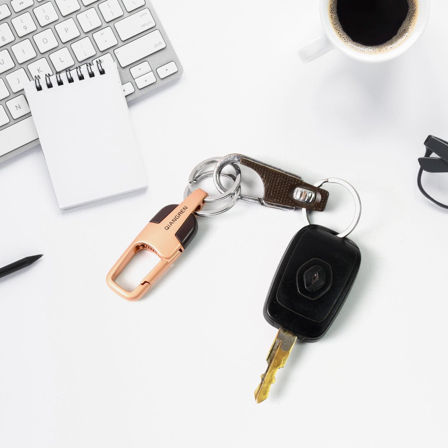 Heavy Duty Stainless Steel Luxury Car, Bikes Key Holder, Keychain, Key Chain (1 Pc / Mix Design) thumbnail 4