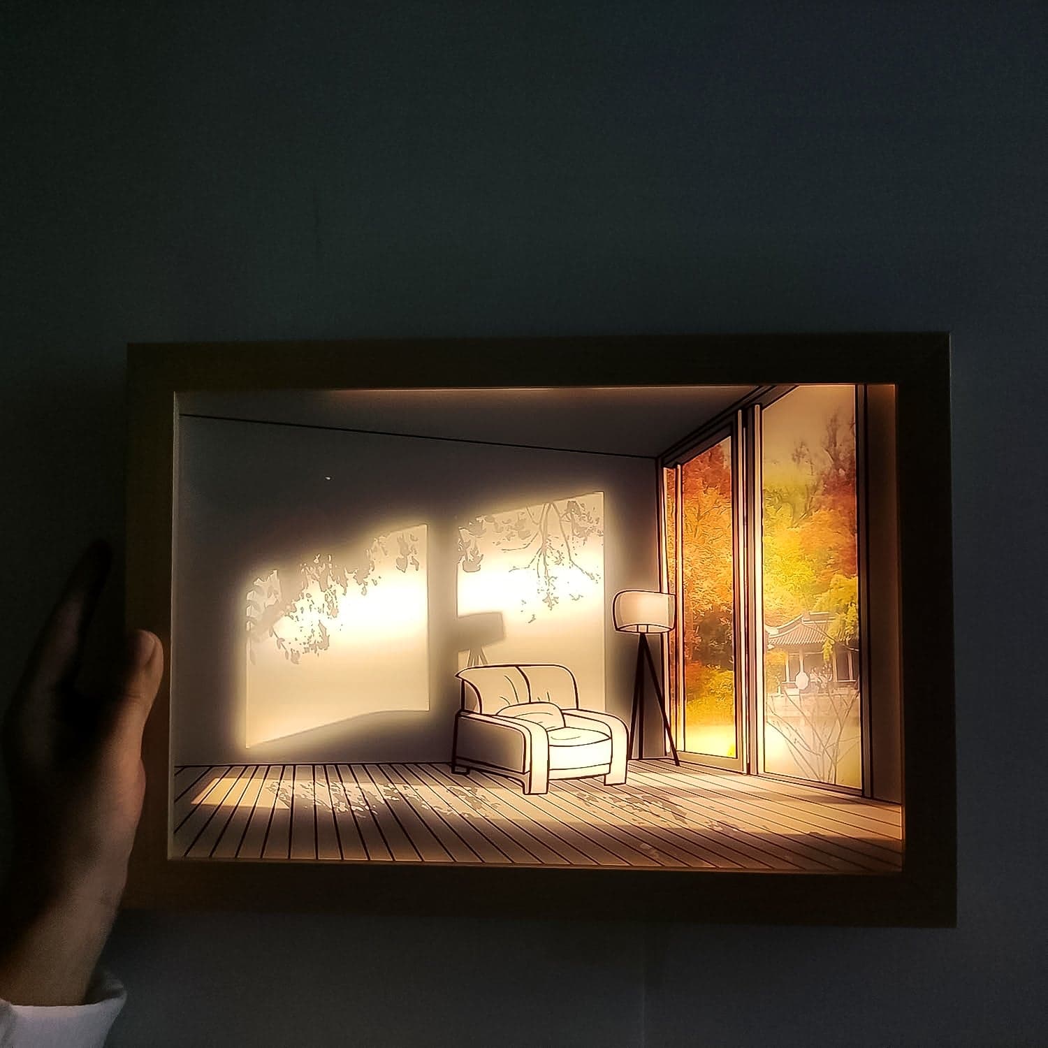 LED NightPainting Decoration Picture Frame Light (1 Pc / 20—15 CM) thumbnail 3
