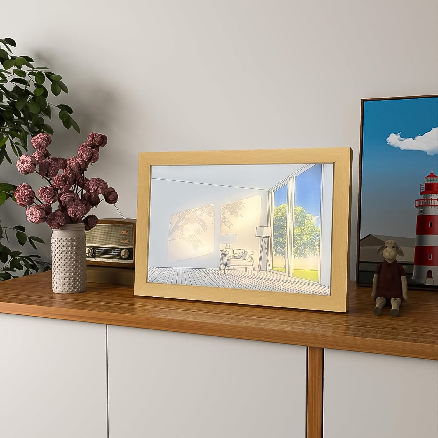 LED NightPainting Decoration Picture Frame Light (1 Pc / 20—15 CM) thumbnail 5