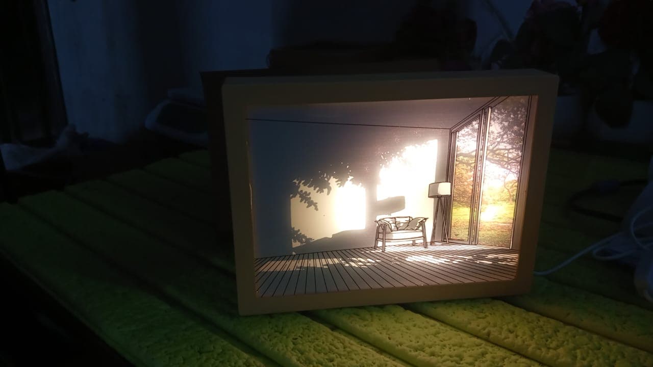 LED NightPainting Decoration Picture Frame Light (1 Pc / 20—15 CM) thumbnail 7