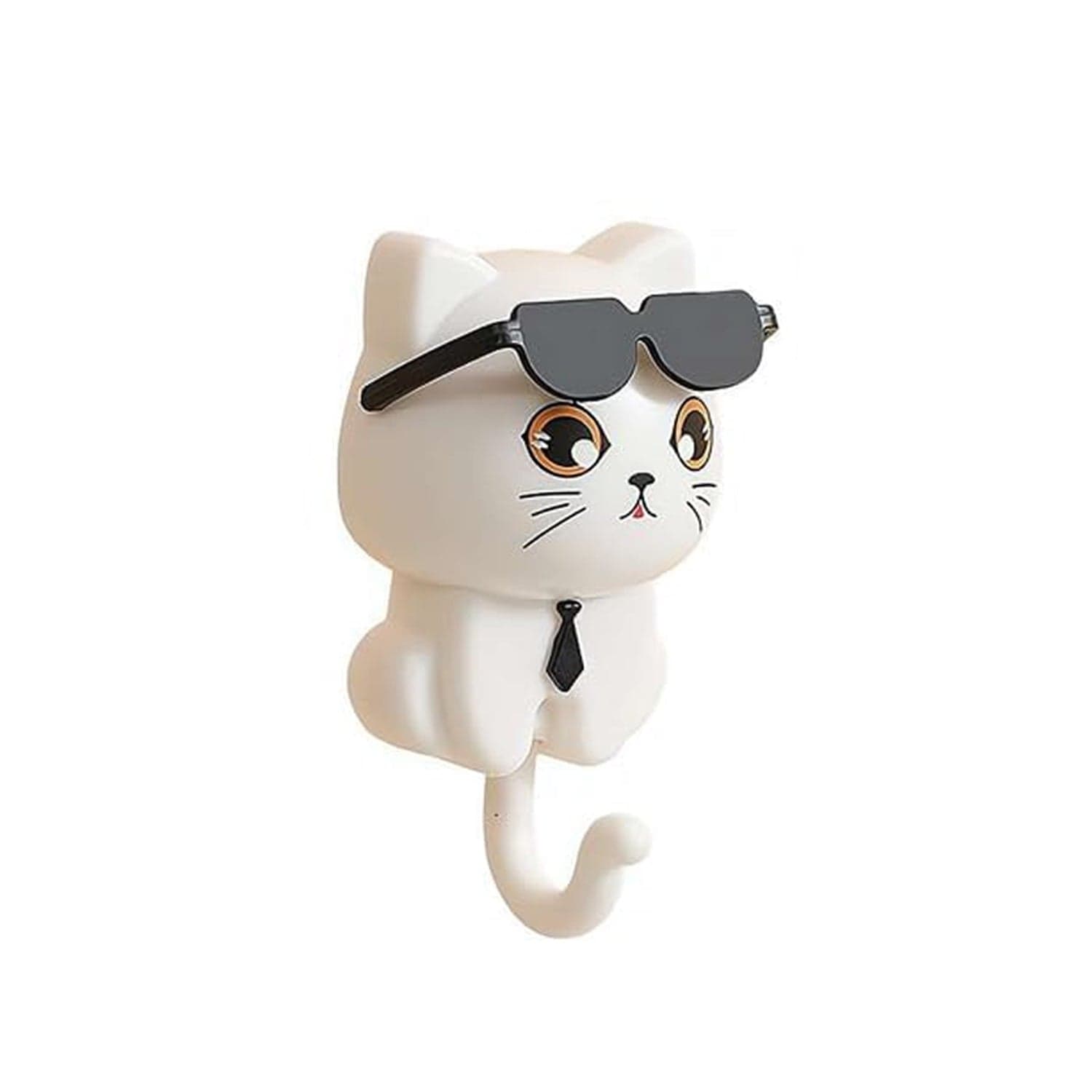 Cat Hook for Wall, Cute Cat Key Hook with Sunglasses (1 Pc) thumbnail 5