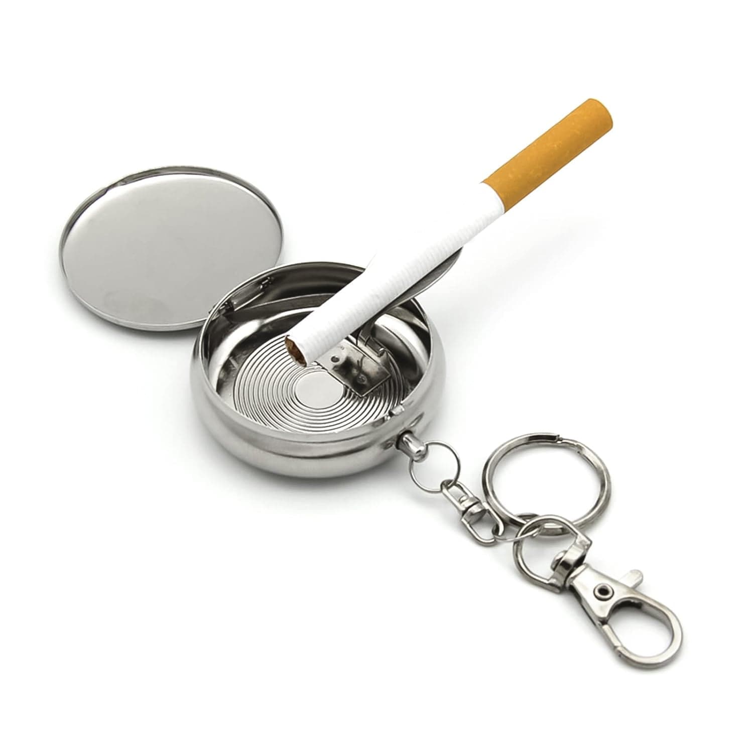 Mini Pocket SS Ashtray with keyring (1pc) thumbnail 6