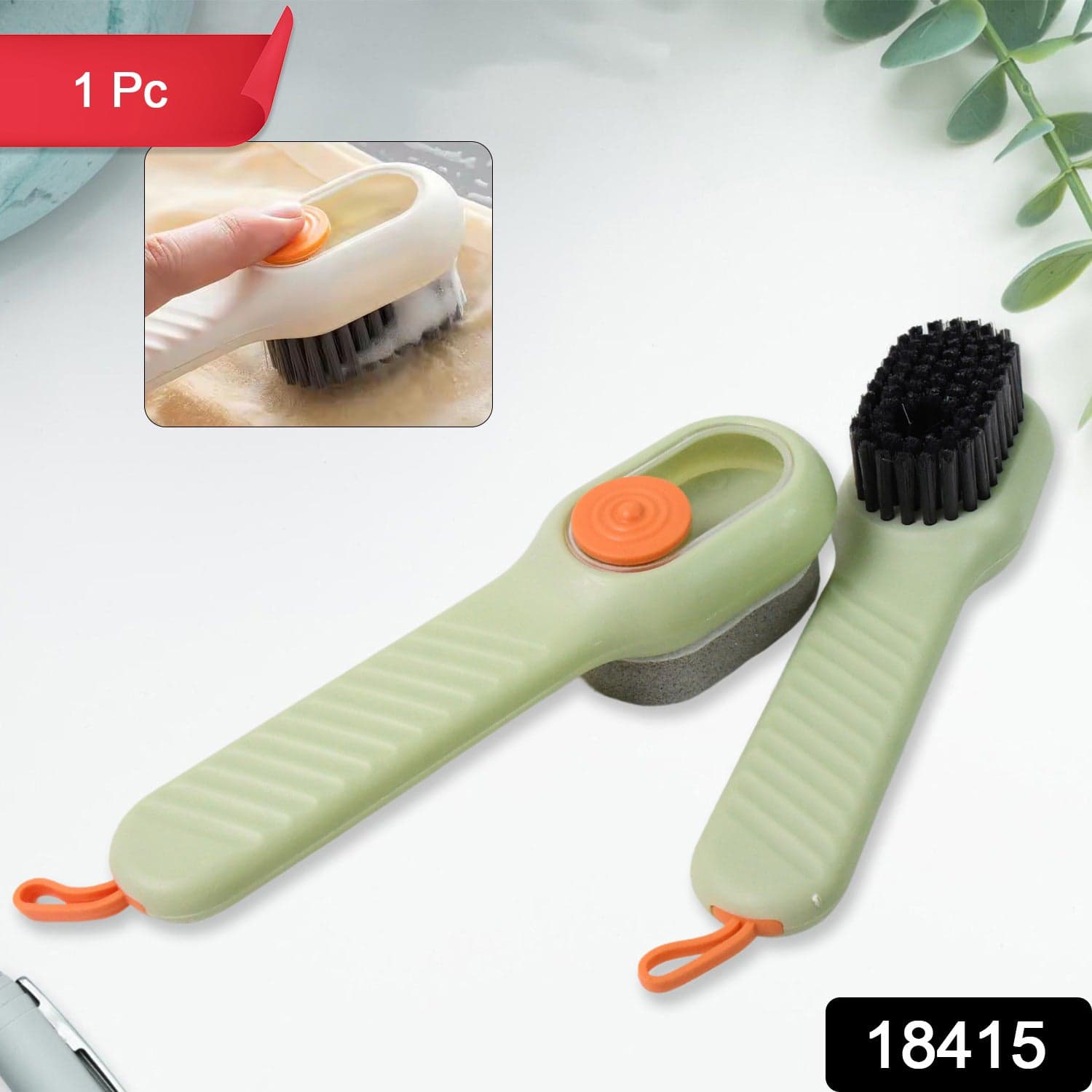 Multifunctional Scrubbing Brush with Liquid / Soap Dispenser (1 Pc) thumbnail 2
