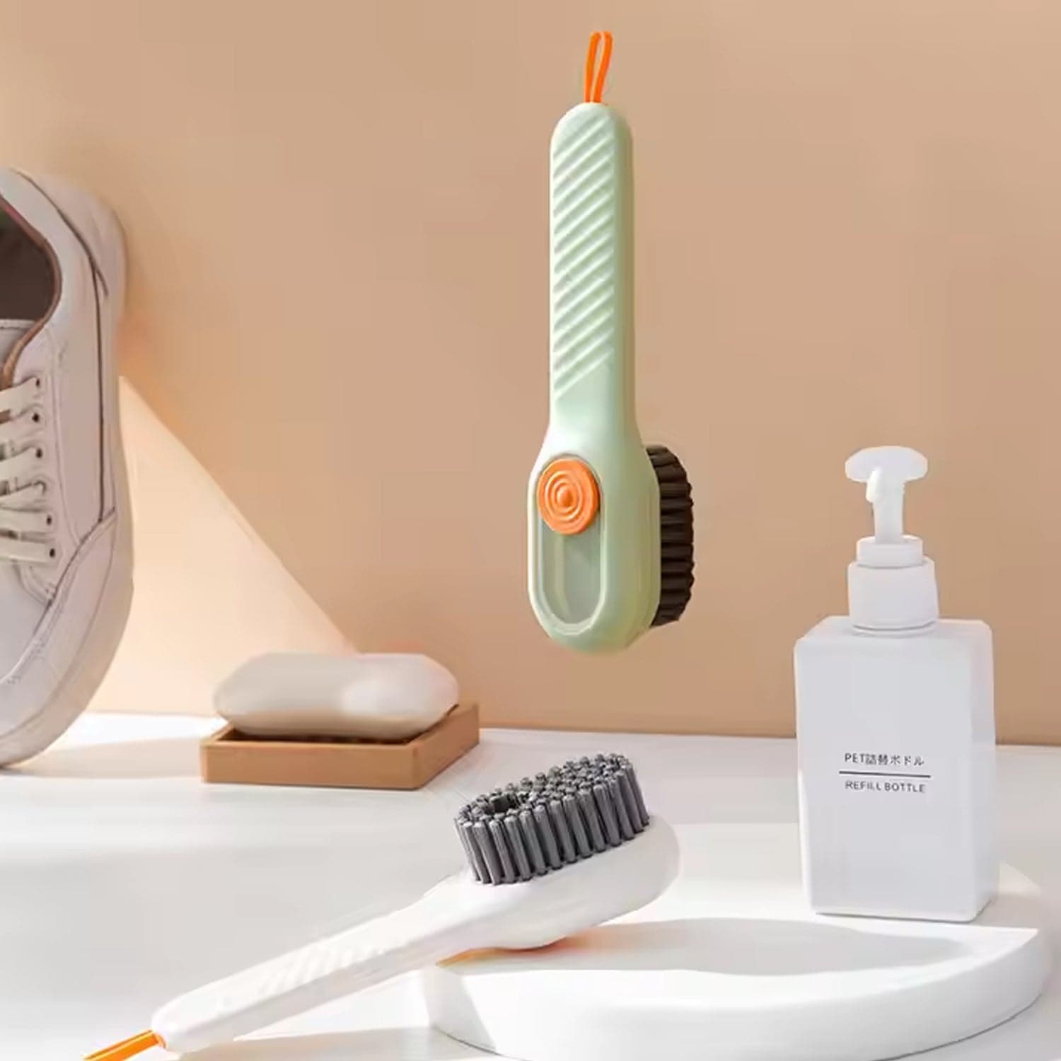 Multifunctional Scrubbing Brush with Liquid / Soap Dispenser (1 Pc) thumbnail 6