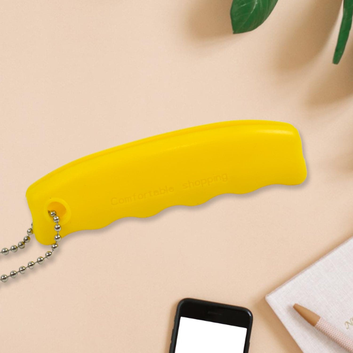 Silicone Portable Bag Device Bag Filter Hand Shopping Bag Carry Tool Key Chain (1 Pc) thumbnail 6