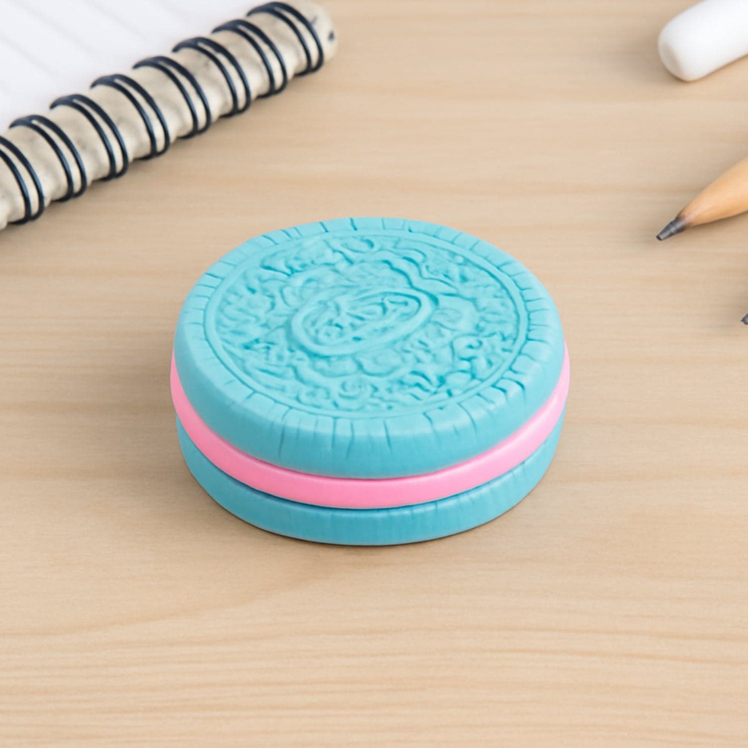 Biscuit Shape Eraser Unique Designs & Patterns (1 Pc) thumbnail 1