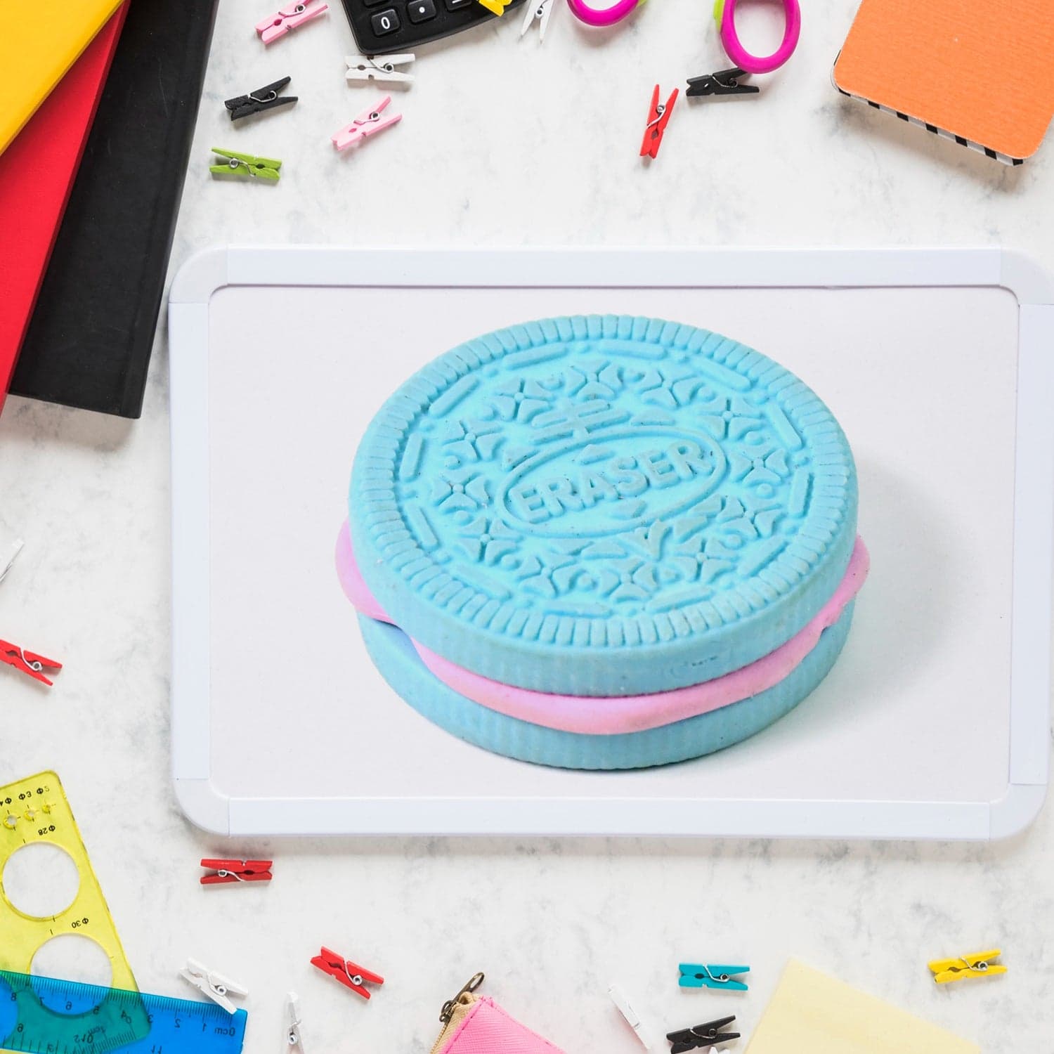 Biscuit Shape Eraser Unique Designs & Patterns (1 Pc) thumbnail 5