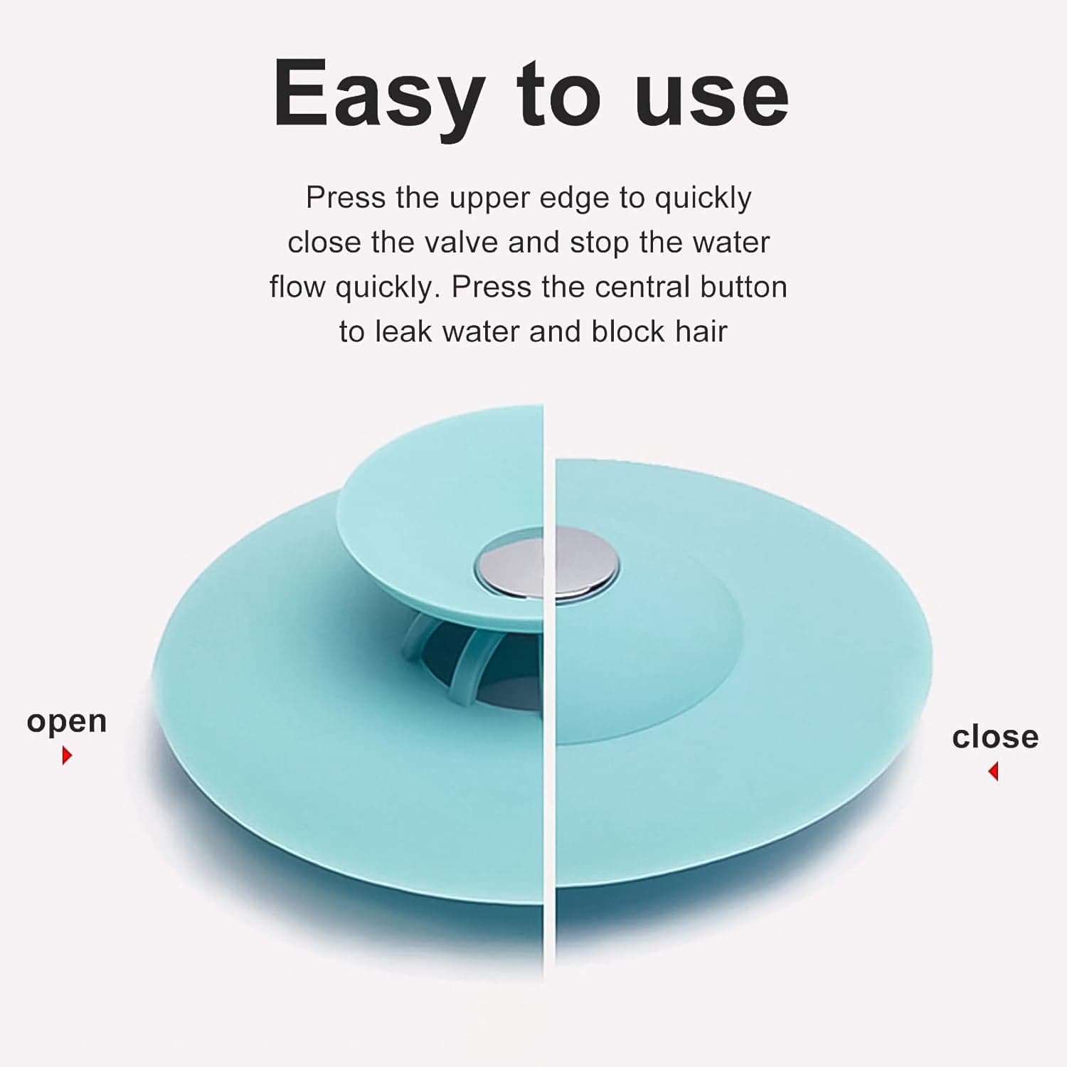 Sink Stopper Silicone Bathtub Stopper, Kitchen Sink Drain Strainer (1 Pc) thumbnail 6