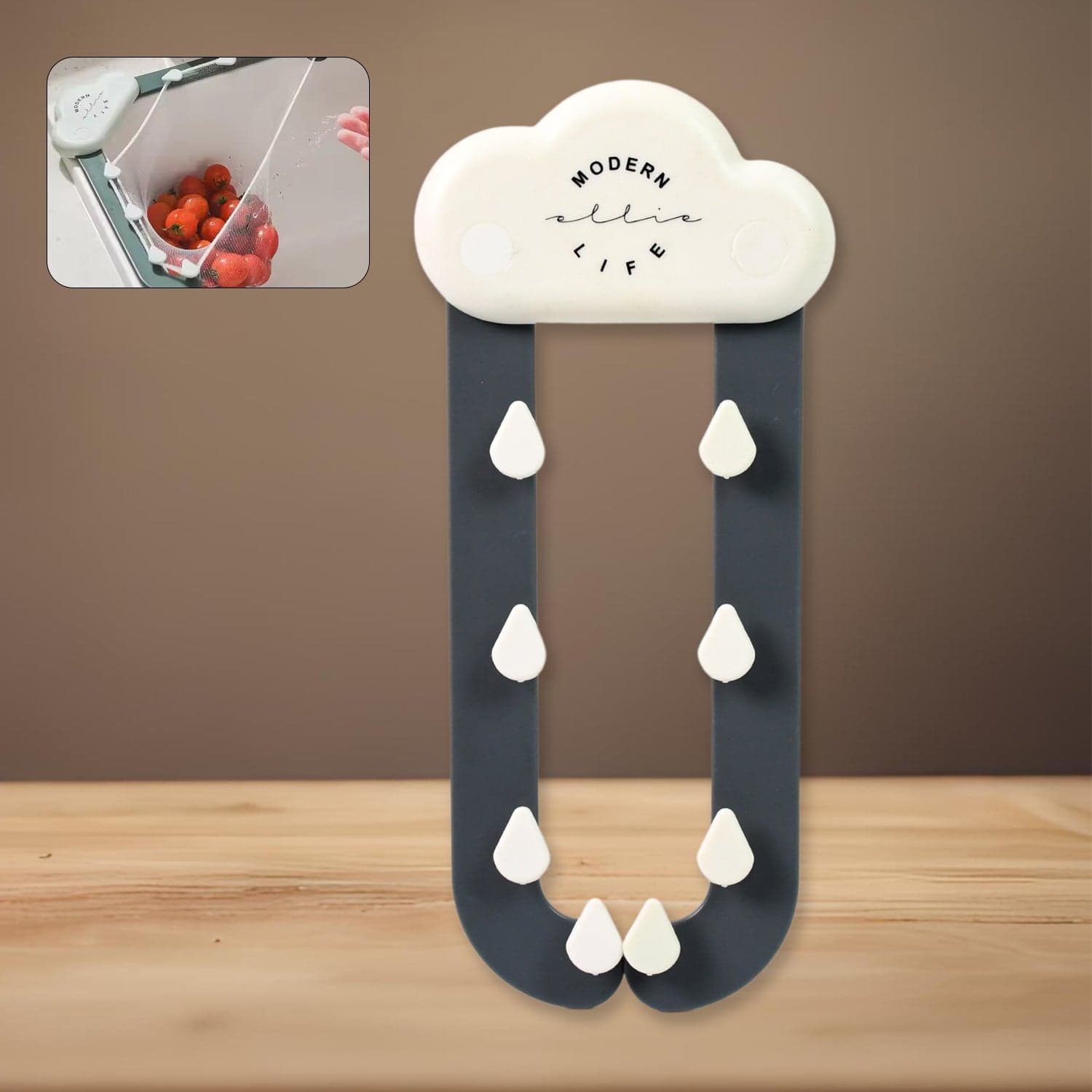 Kitchen Sink Strainer Triangle, Kitchen Sink Filter Triangle Rack (1 Pc) thumbnail 1