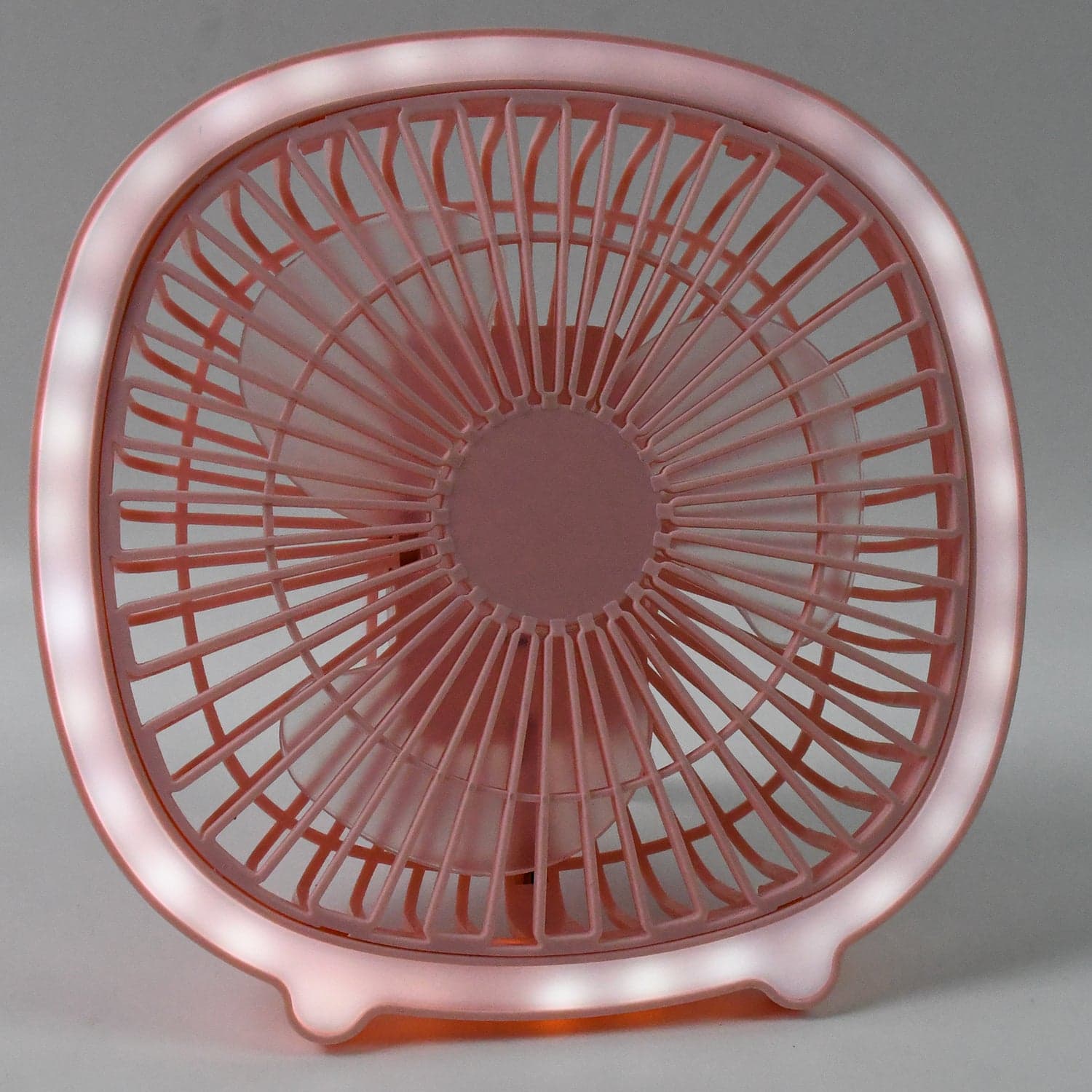 USB PORTABLE MINI DESK FAN WITH LIGHT & COLOR BOX (1 PC / Mix Color) thumbnail 4