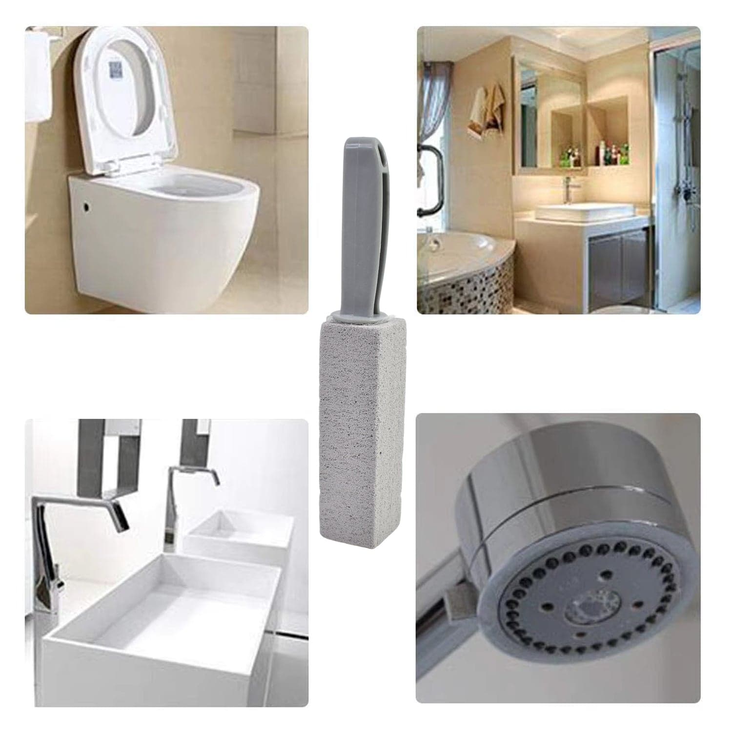 Pumice Stone Toilet Clean Brush with Handle (24 Cm / 1 Pc) thumbnail 4