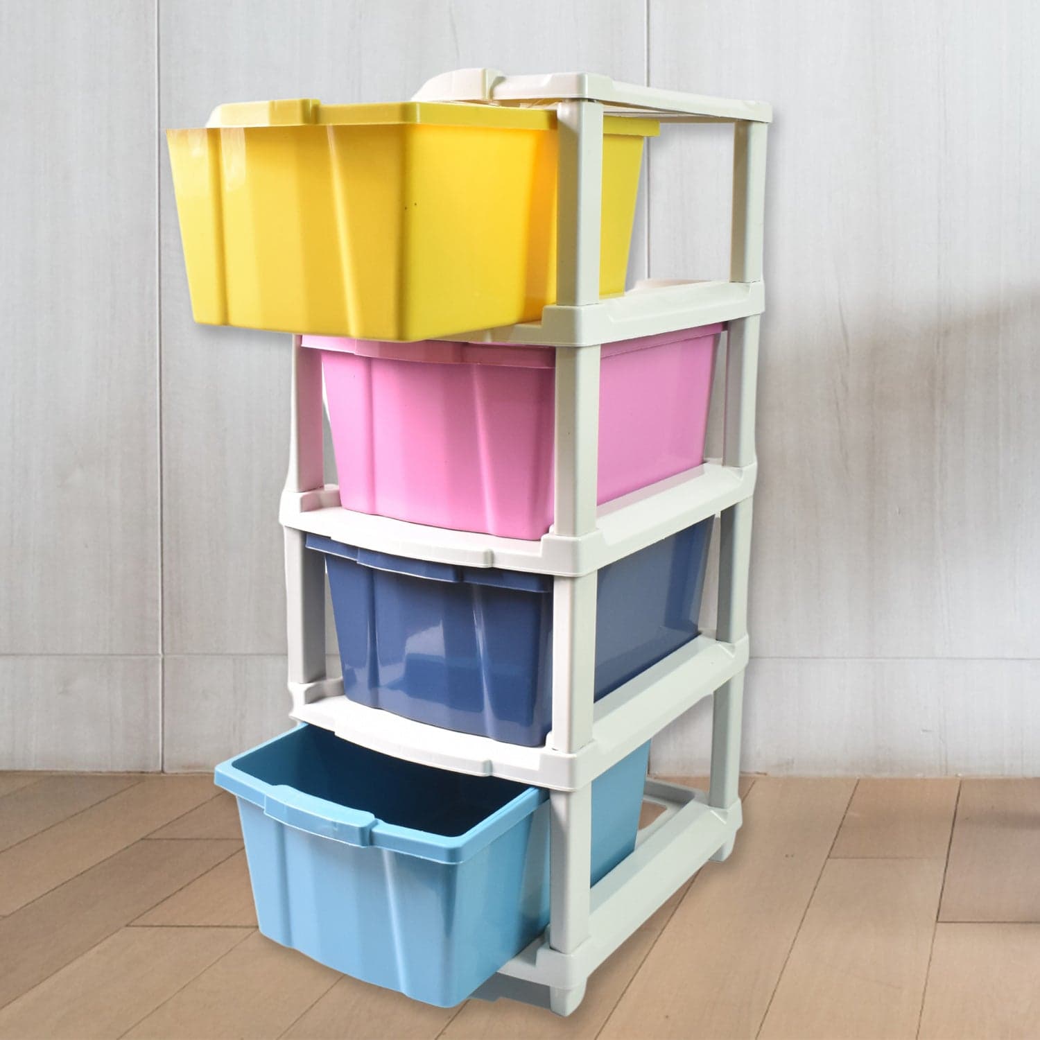 4-Layer Plastic Drawer Storage Organizer, Multi-Purpose Cabinet (1 Pc) thumbnail 4
