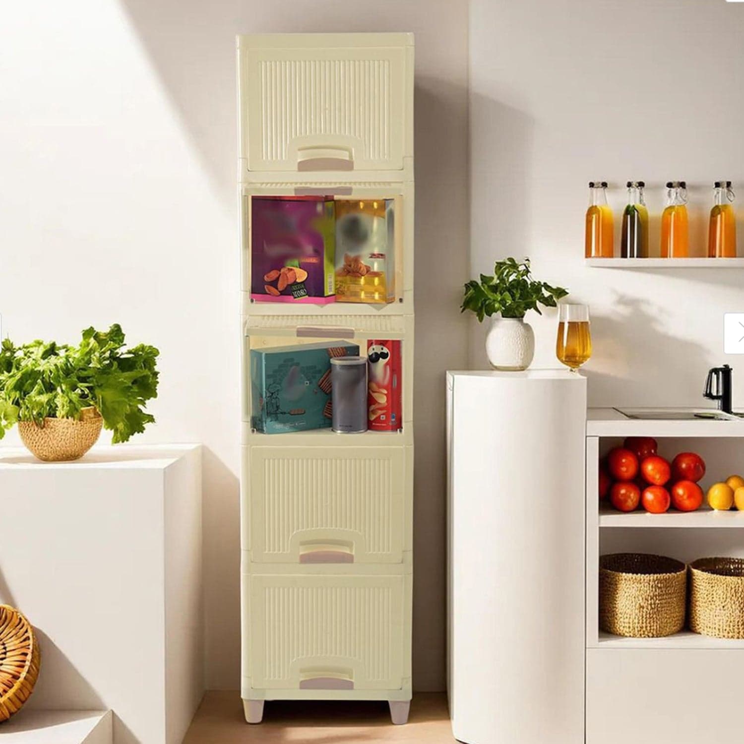 5L Plastic Storage Drawer Cabinet thumbnail 3