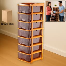 7 Layer Multipurpose Plastic Storage Drawer Organize