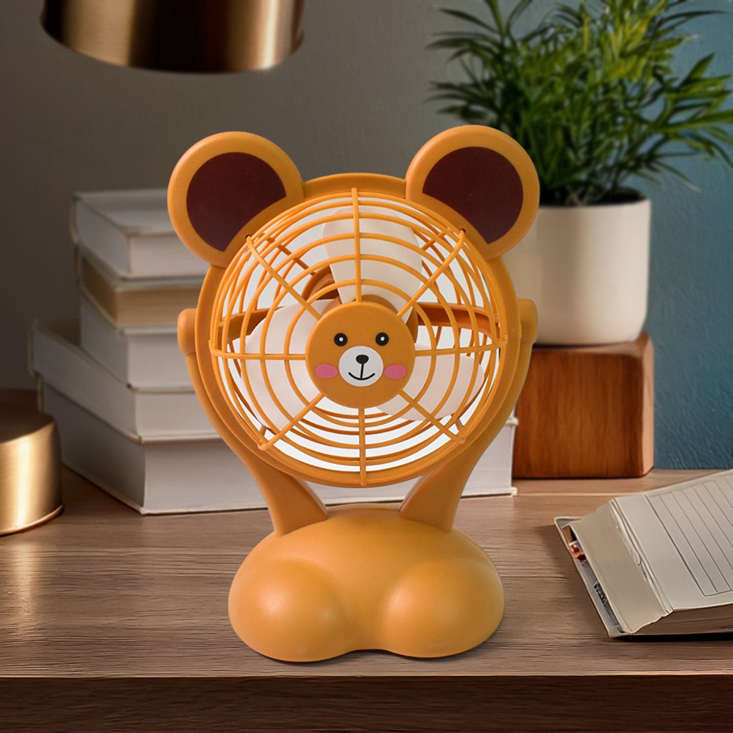 Cartoon Shape Mini Fan USB Powered & Battery Operated (Battery Not Include / 1 Pc) thumbnail 3