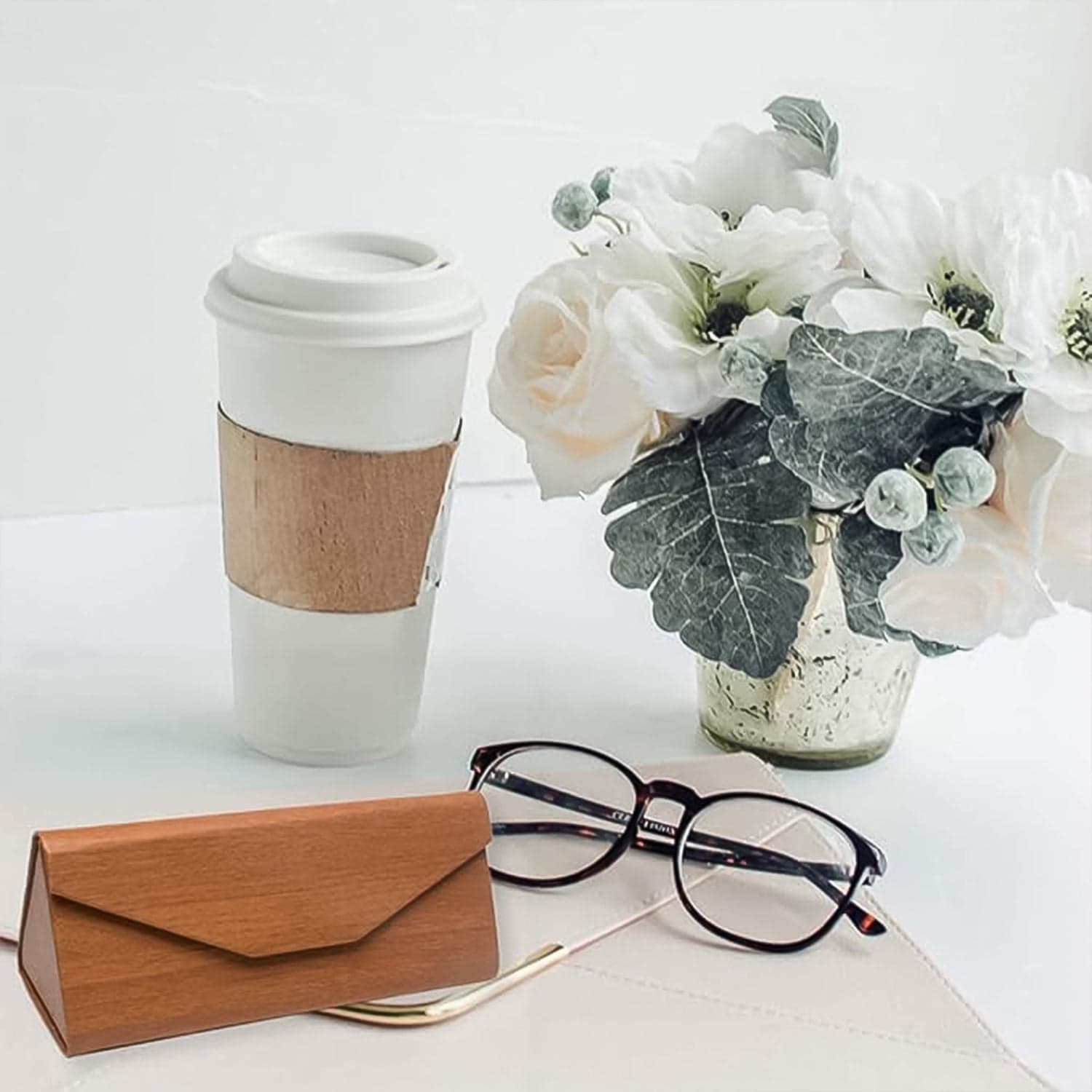 Decorative Glasses Case Eyeglasses Holder Storage Box (1 Pc / Mix color & Design) thumbnail 8