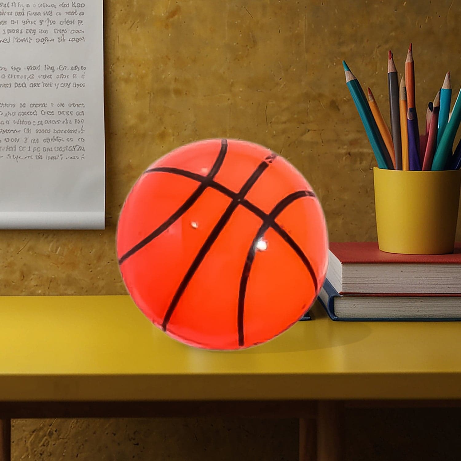 Round Basketball Shaped Pencil Sharpener (1 Pc) thumbnail 1