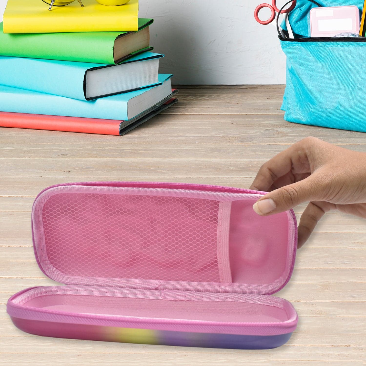 3D Cartoon Zipper Compass Box, Pencil Box (1 Pc / Mix Design) thumbnail 3