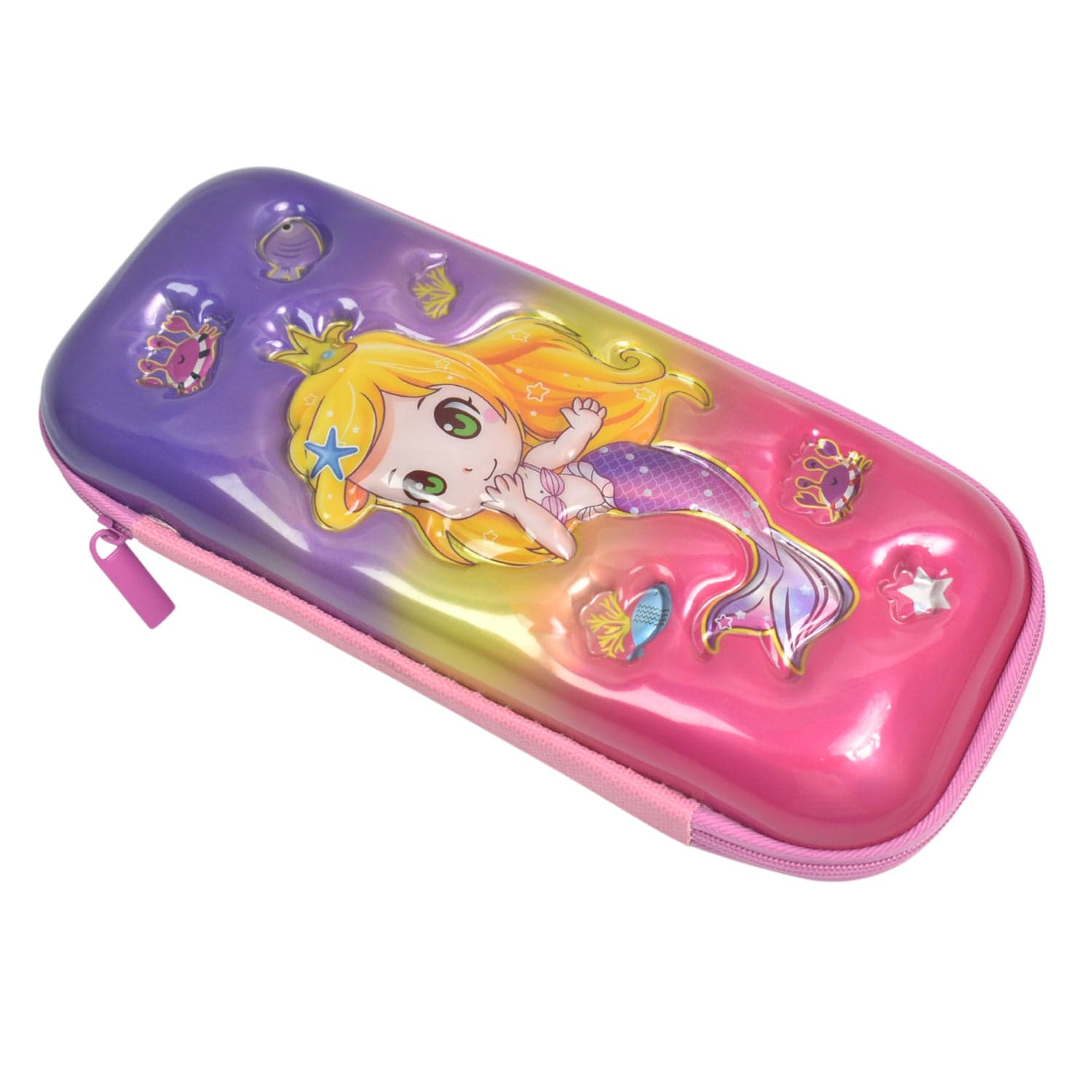 3D Cartoon Zipper Compass Box, Pencil Box (1 Pc / Mix Design) thumbnail 5