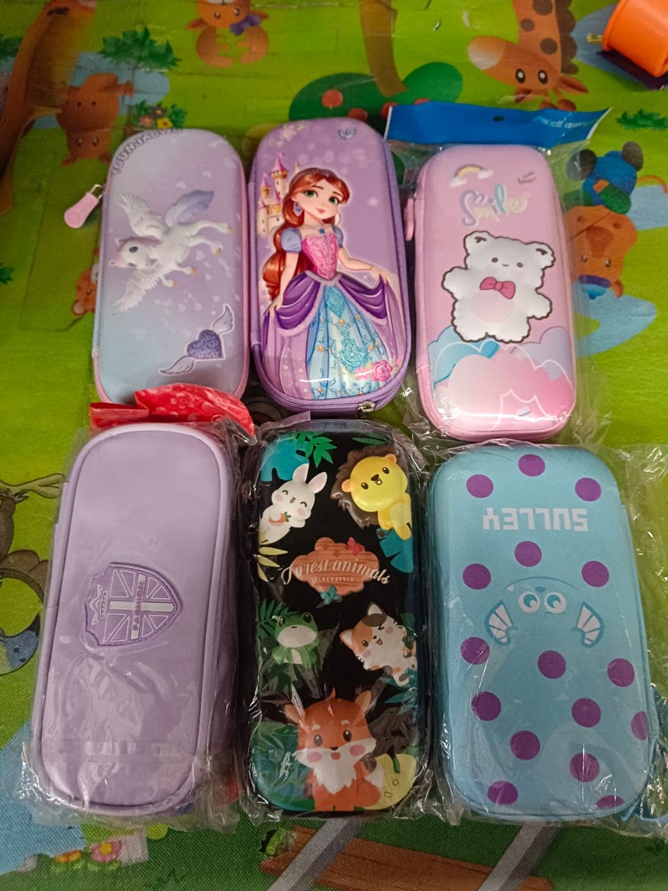 3D Cartoon Zipper Compass Box, Pencil Box (1 Pc / Mix Design) thumbnail 8