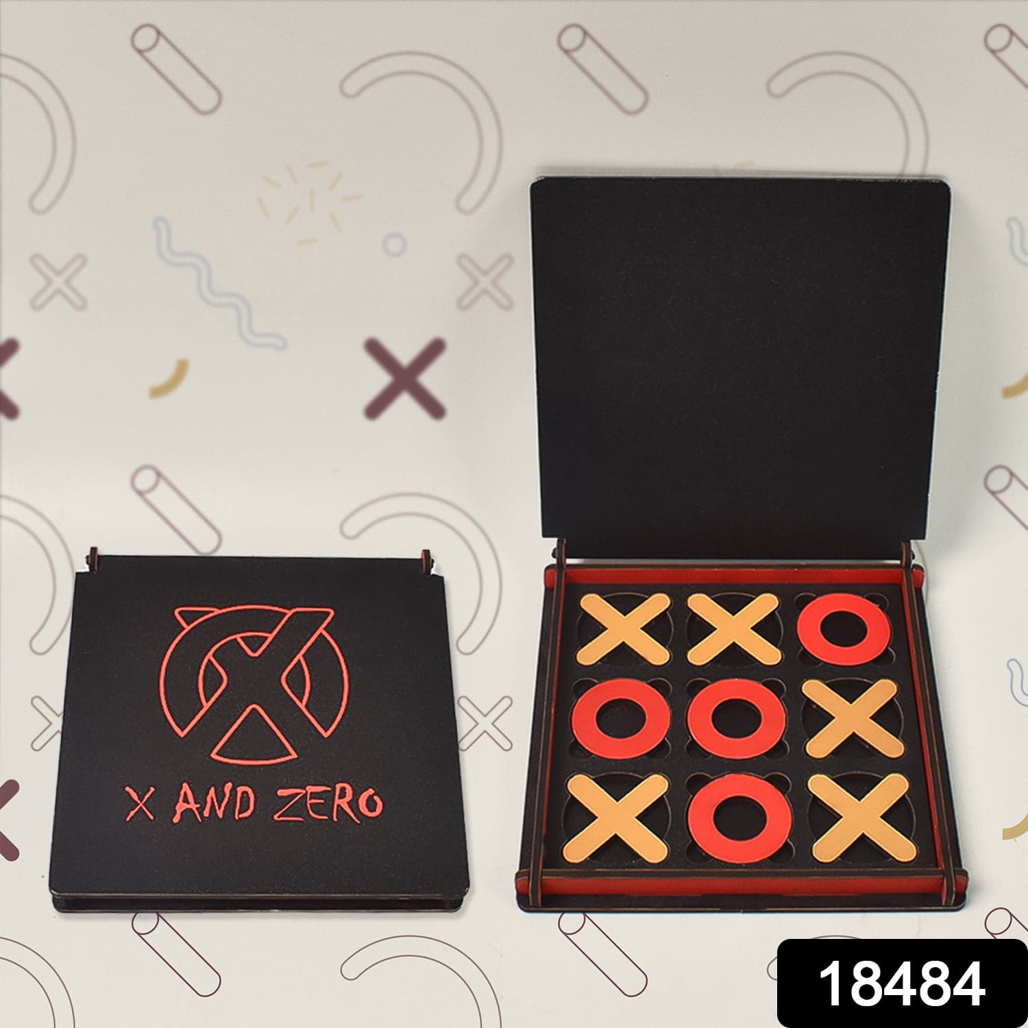 X & Zero Wooden Board Game (1 Set) thumbnail 2