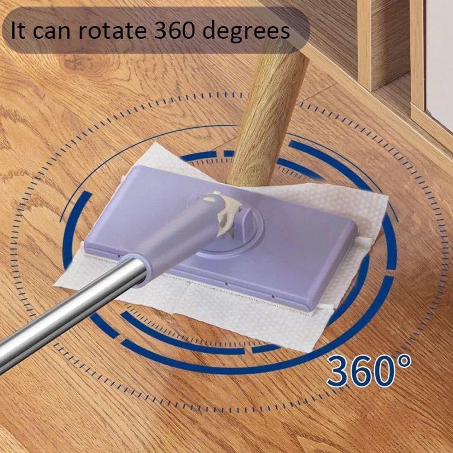 Automatic Cloth Changing Mini Mop with Push Pull Cloth Changing Handle (1 Pc) thumbnail 10