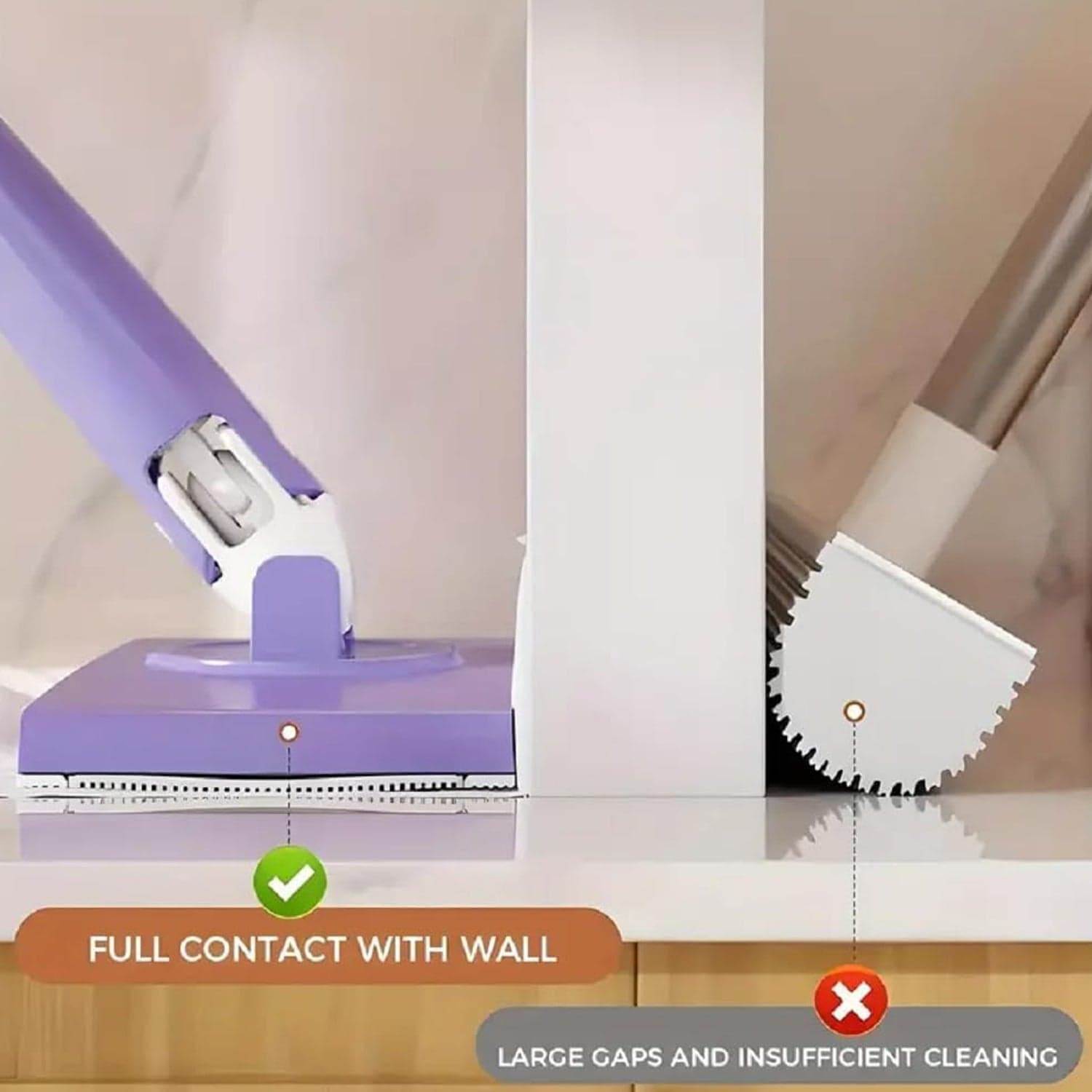 Automatic Cloth Changing Mini Mop with Push Pull Cloth Changing Handle (1 Pc) thumbnail 5
