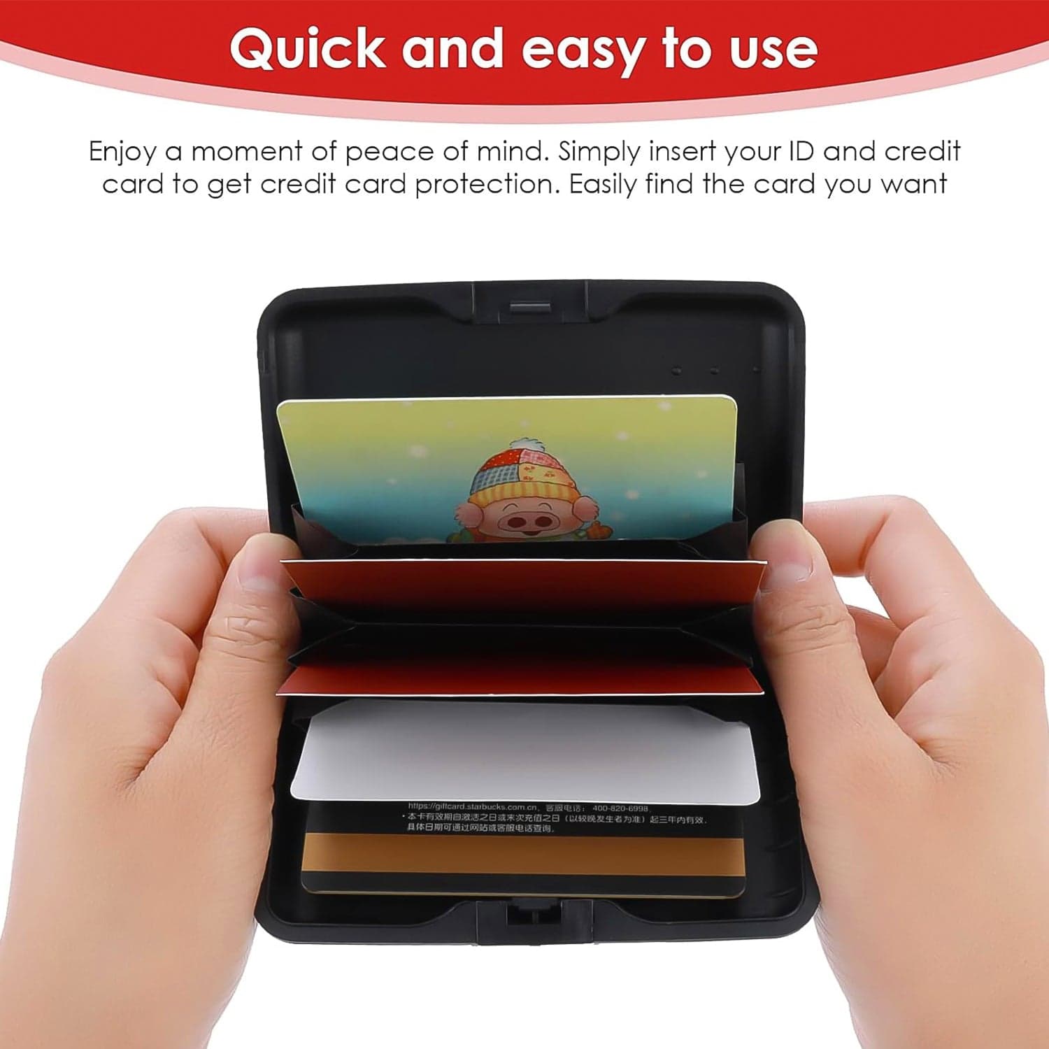 Plastic cardholder Waterproof Card Case (1 Pc) thumbnail 3