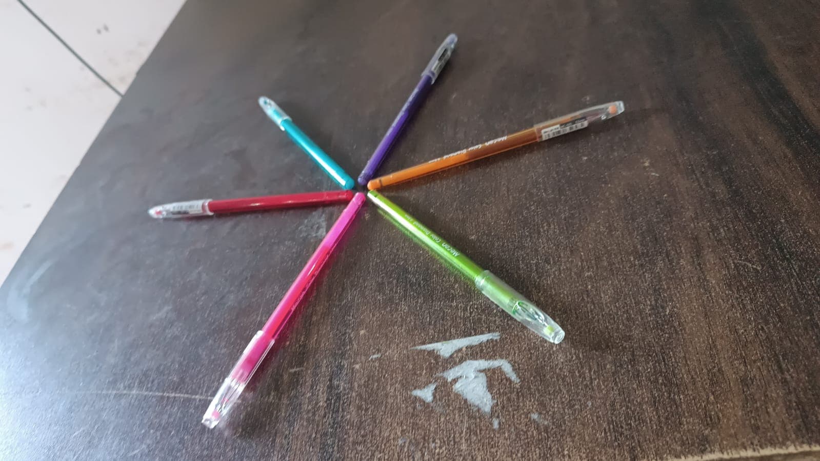 Multi Colour Gel Pen Set, Set of 6 Colours (6 Pcs Set) thumbnail 7