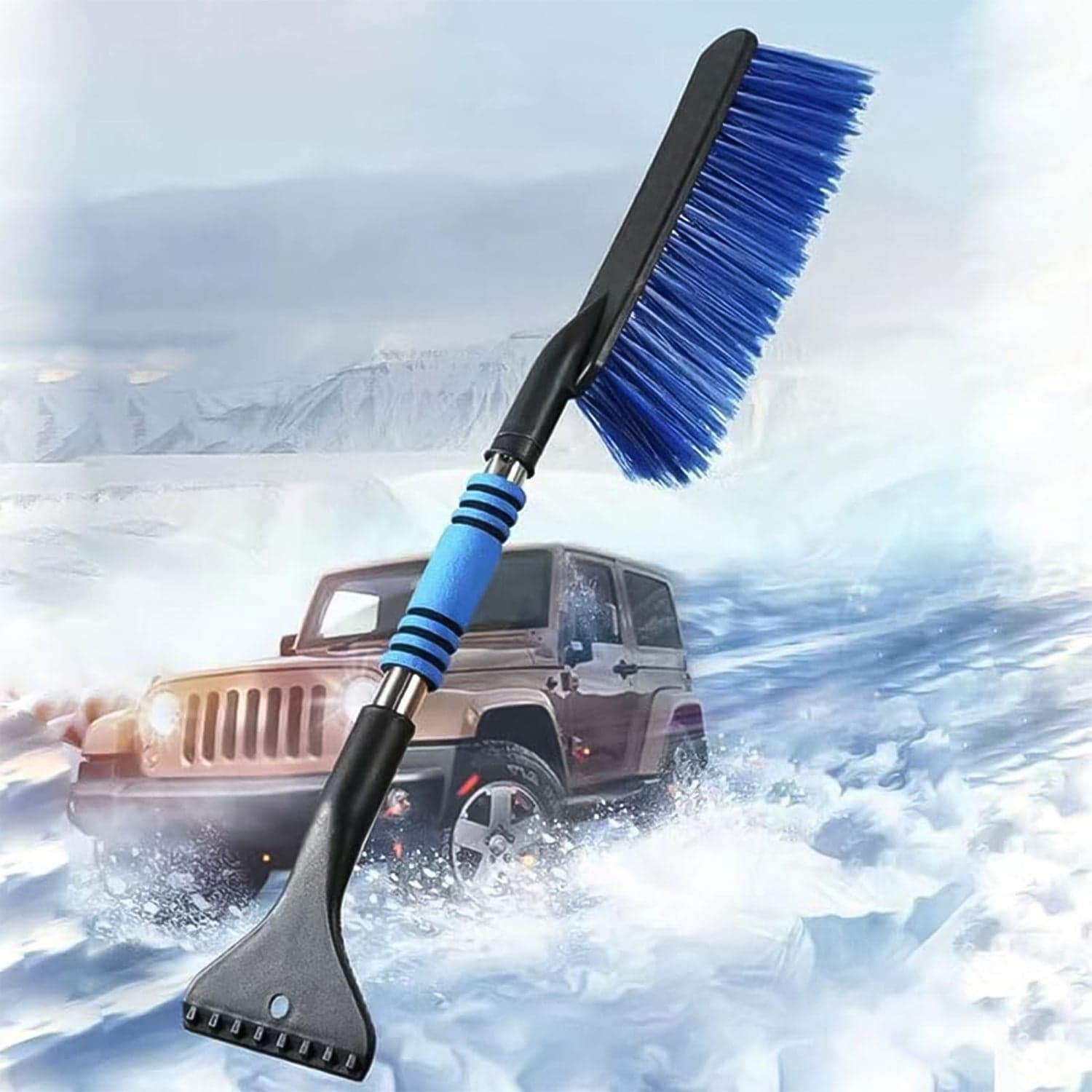 Ice Scraper Car Snow Brush 2 in 1 Comfortable Grip (1 Pc / 67 Cm Long) thumbnail 3