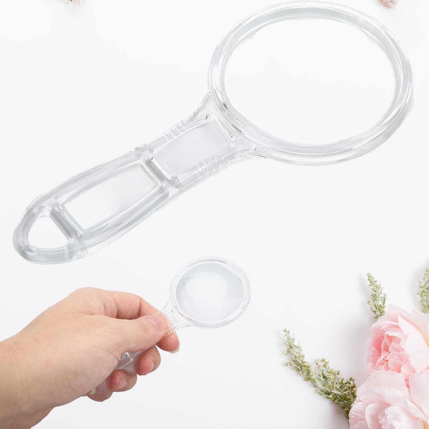 Handheld Plastic Magnifying Glasses (1 Pc / 55 MM) thumbnail 5